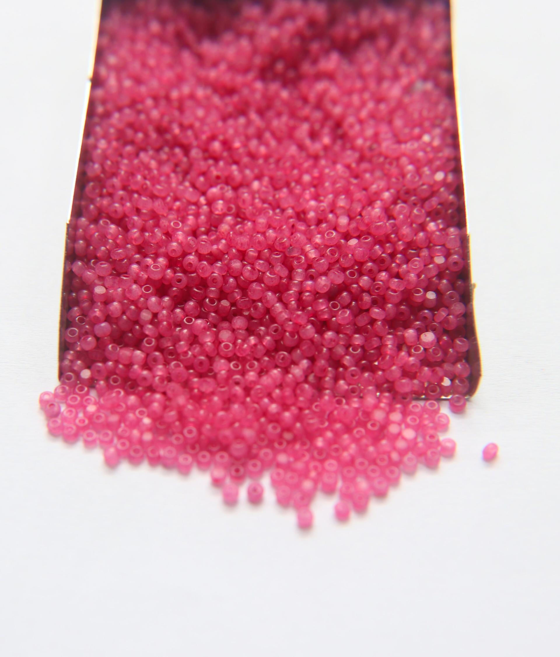 11/0 Charlotte Cut Beads Rose Opal 10/20/50/250/500 Grams PREMIUM SEED BEADS, Native Supply