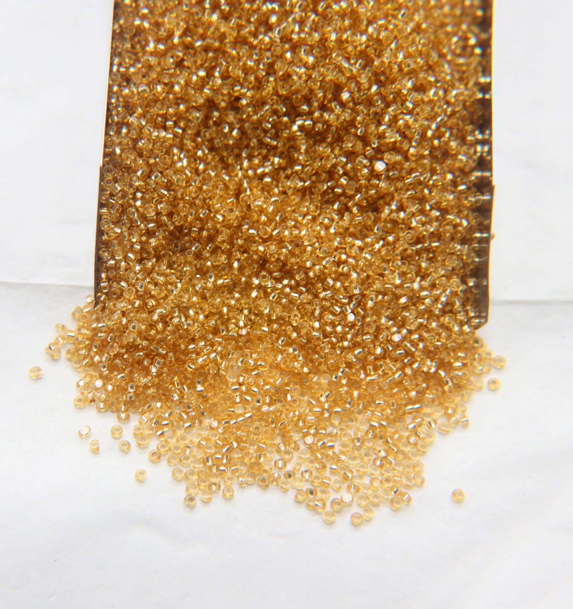 11/0 Charlotte true Cut Beads Gold Silver Lined 10/20/50/250/500 Grams PREMIUM SEED Beads, Native supply