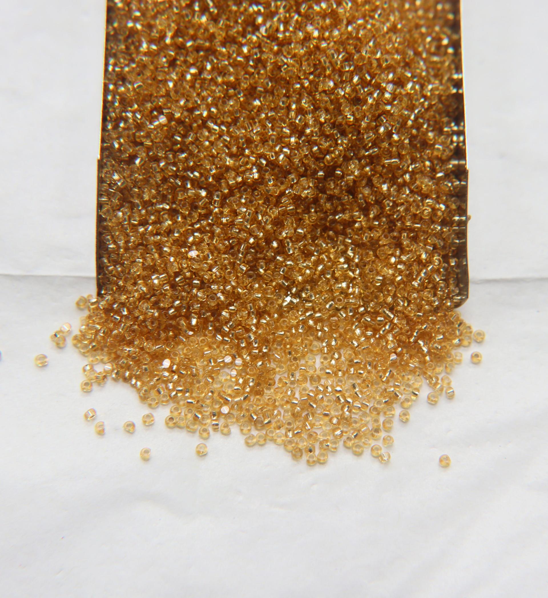 11/0 Charlotte true Cut Beads Gold Silver Lined 10/20/50/250/500 Grams PREMIUM SEED Beads, Native supply
