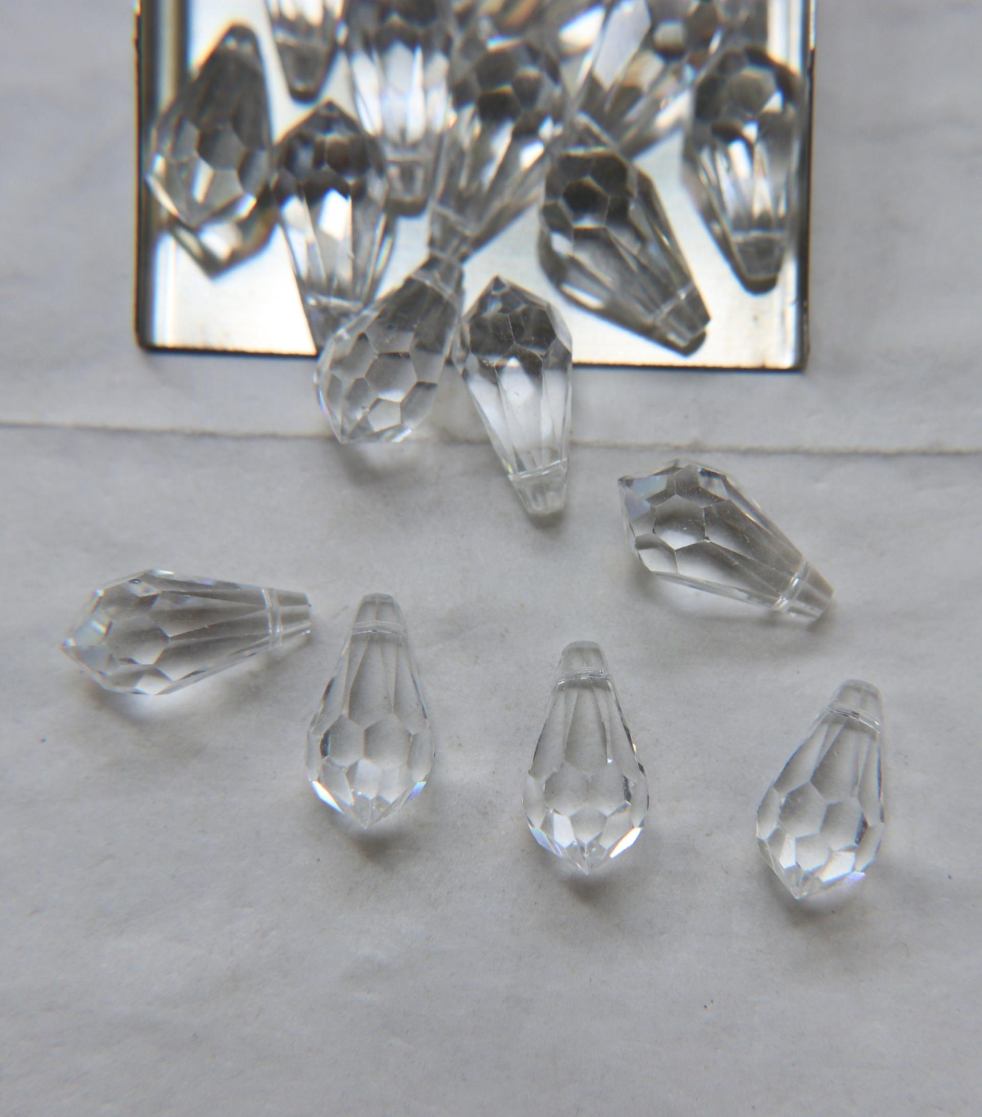 Vintage Swarovski 6000 Crystal Drops 18x9 MM Fancy Crystal drops 3/12/36 Pieces
