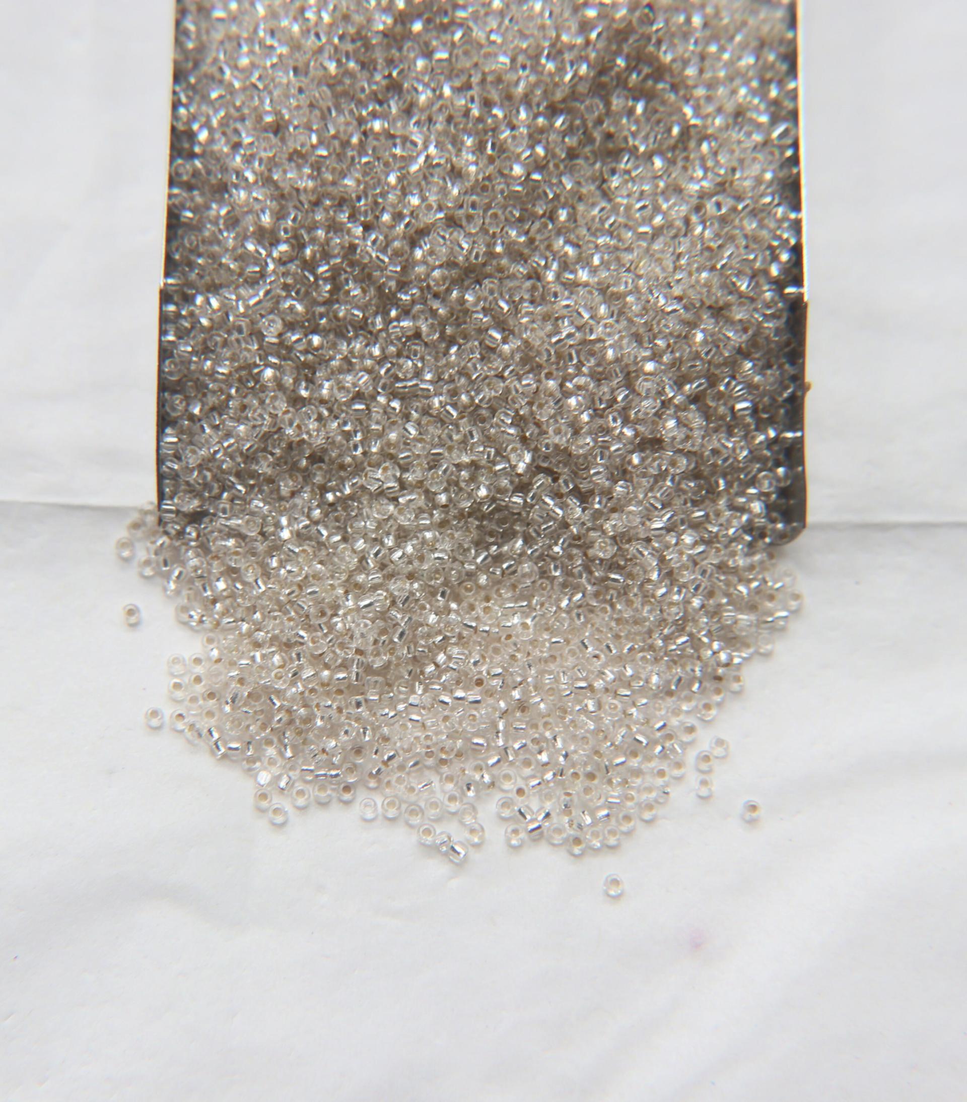 11/0 Charlotte true Cut Beads Crystal Silver Lined 10/20/50/250/500 Grams PREMIUM SEED Beads, Native supply