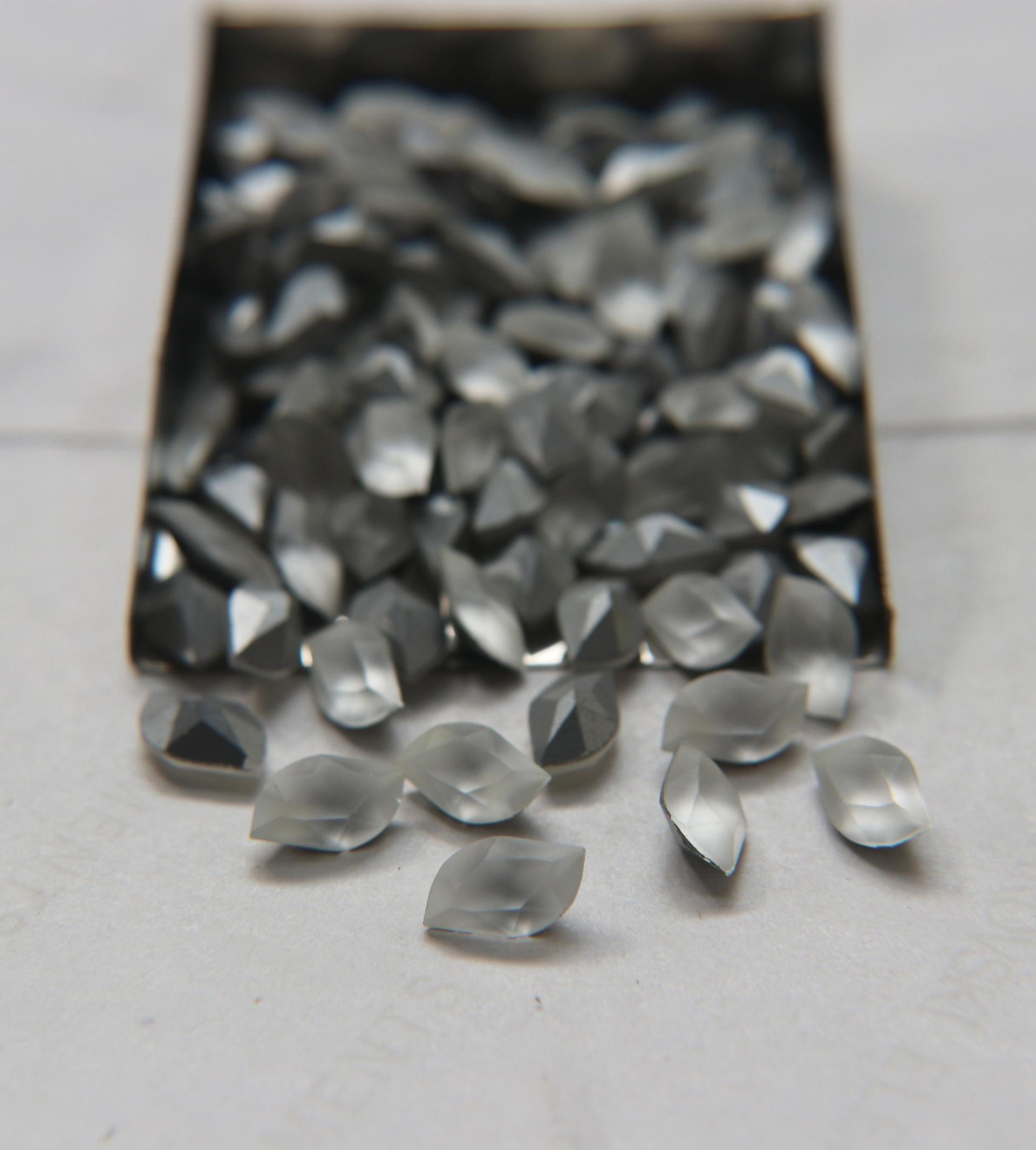 Vintage Swarovski Matt Crystal Fancy Stone 10.5mm x 6mm 6/12/36/144 Pieces gemstones, jewlery making, matt zirconium
