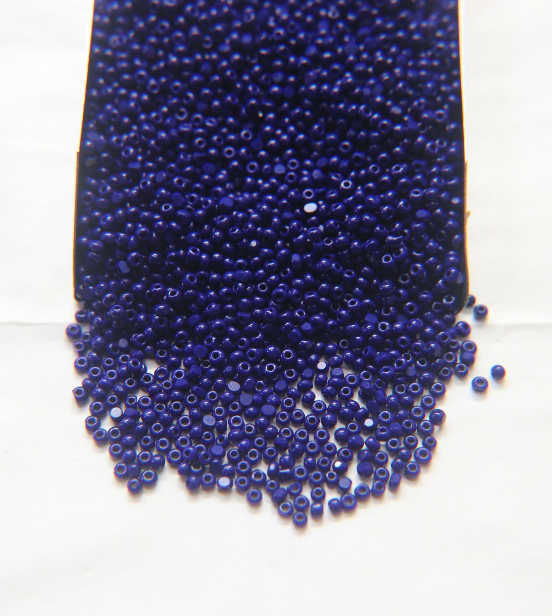 11/0 Charlotte true Cut Beads 33070 Deep Blue Opaque 10/20/50/250/500 Native Supply
