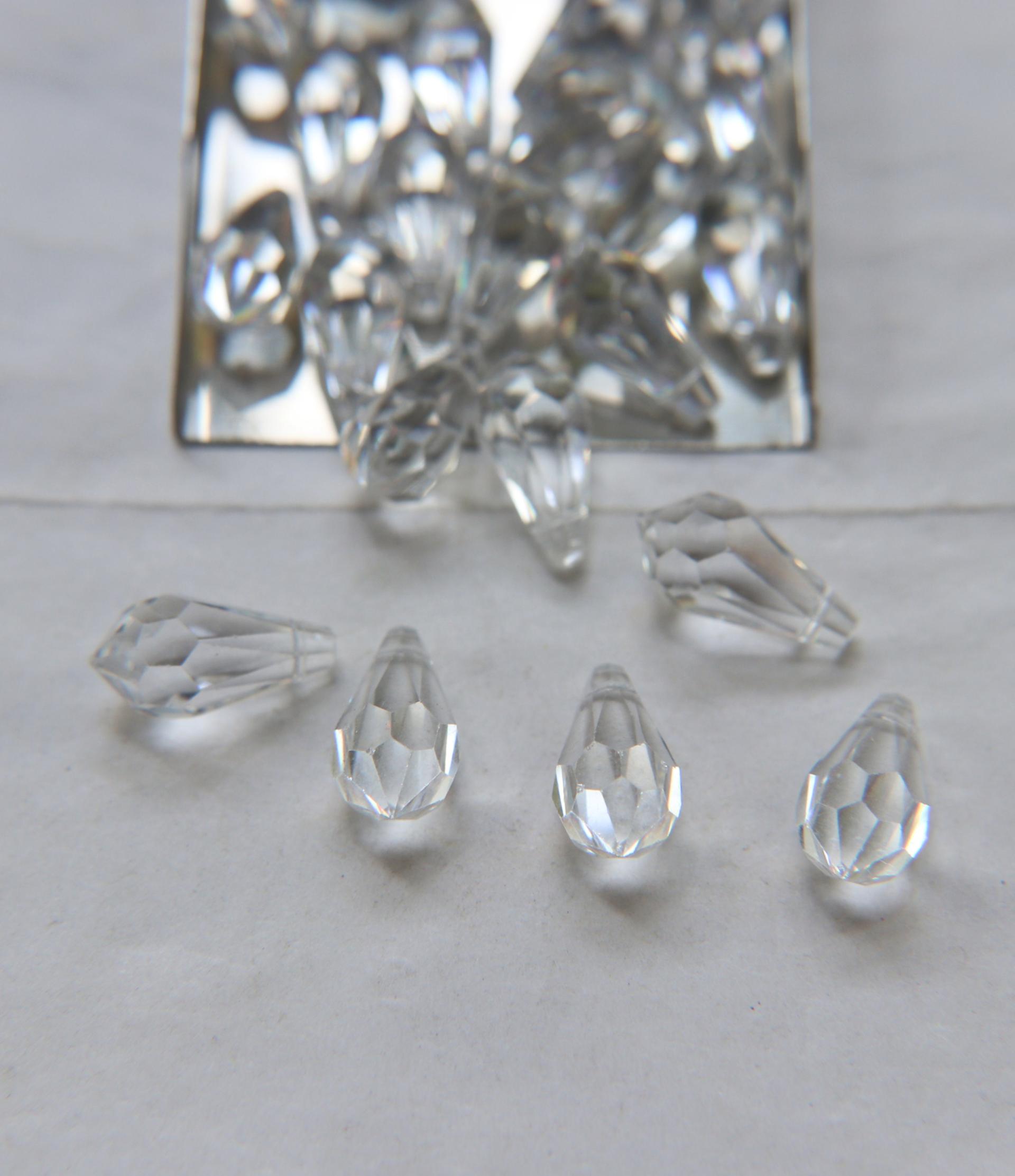 Vintage Swarovski 6000 Crystal Drops 18x9 MM Fancy Crystal drops 3/12/36 Pieces
