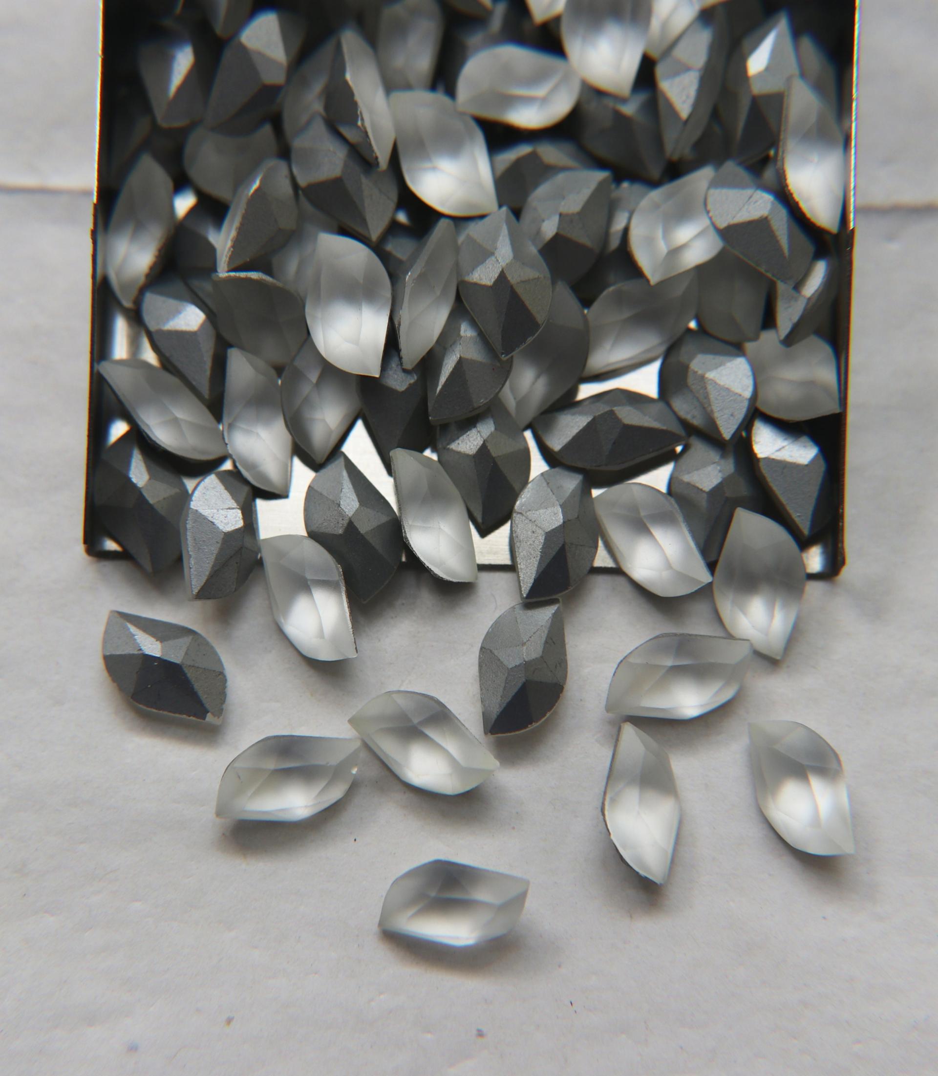 Vintage Swarovski Matt Crystal Fancy Stone 10.5mm x 6mm 6/12/36/144 Pieces gemstones, jewlery making, matt zirconium