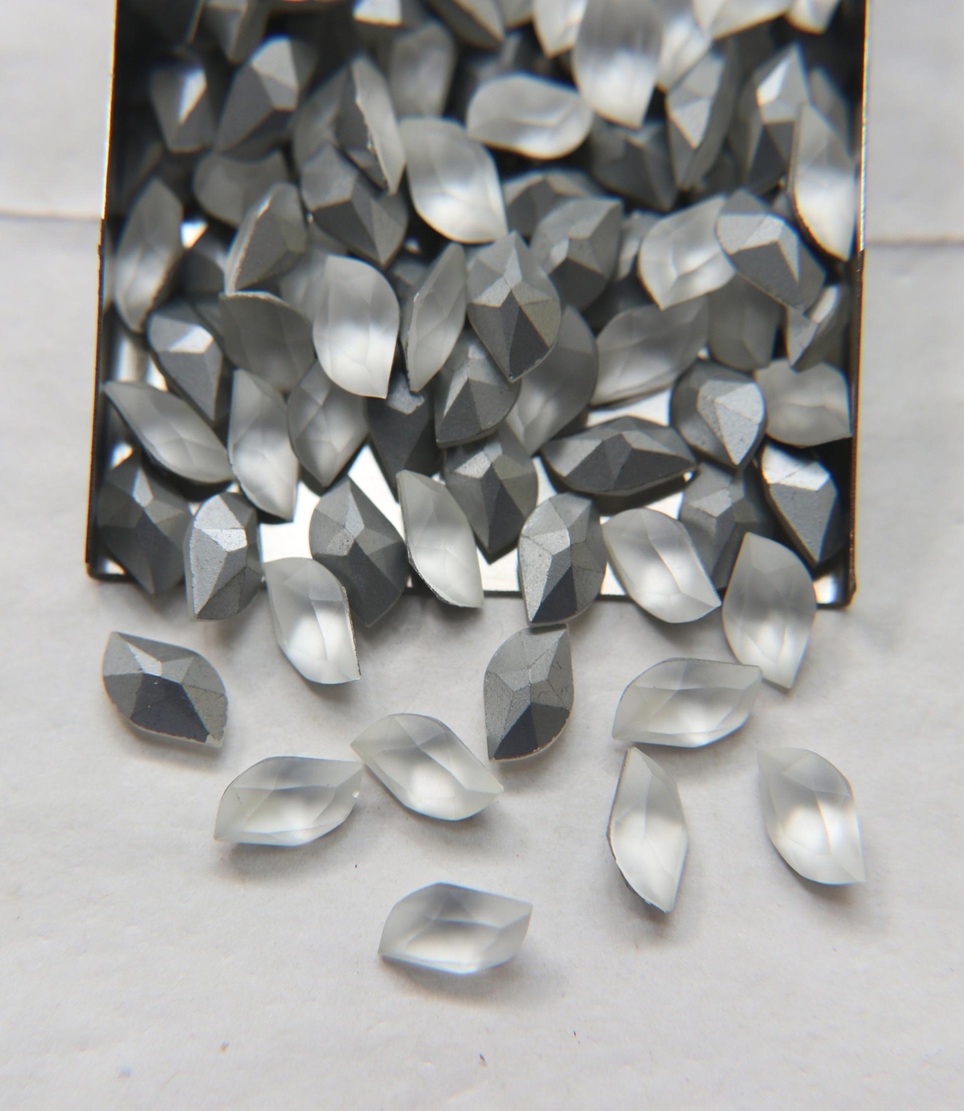 Vintage Swarovski Matt Crystal Fancy Stone 10.5mm x 6mm 6/12/36/144 Pieces gemstones, jewlery making, matt zirconium