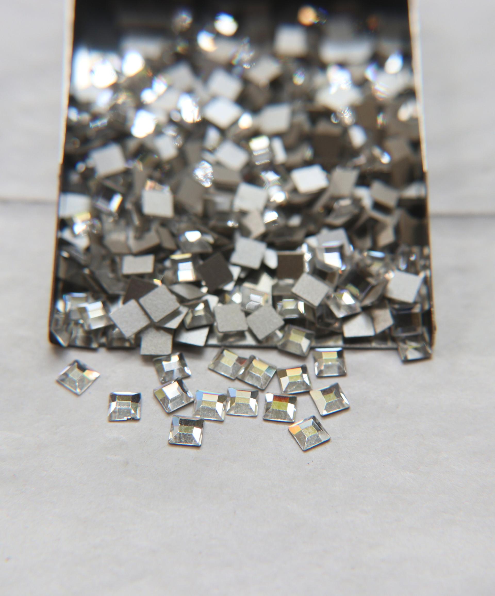 Swarovski Crystal 2400 Square Flat Back Crystal 24/72/144/432/720 Pieces Nail art decoration, craft supplies, wedding decorations, sparkles