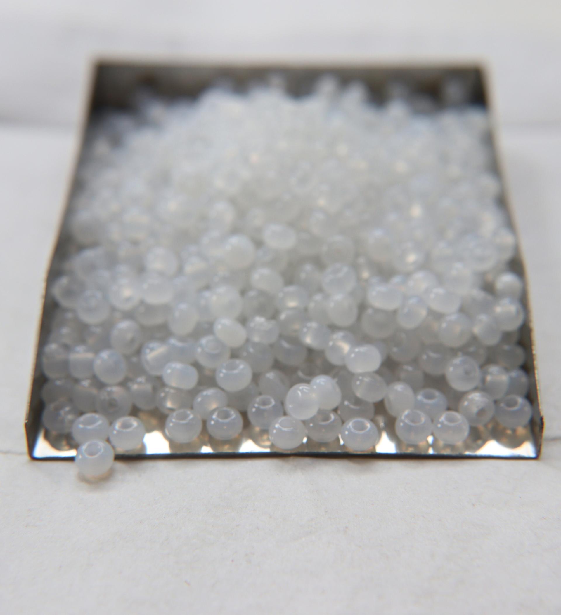 6/0 White Opal SEED BEADS PRECIOSA Traditional Czech Beads™ 50/100/500 Grams Jewelry making beads, vintage beads, premium, supply