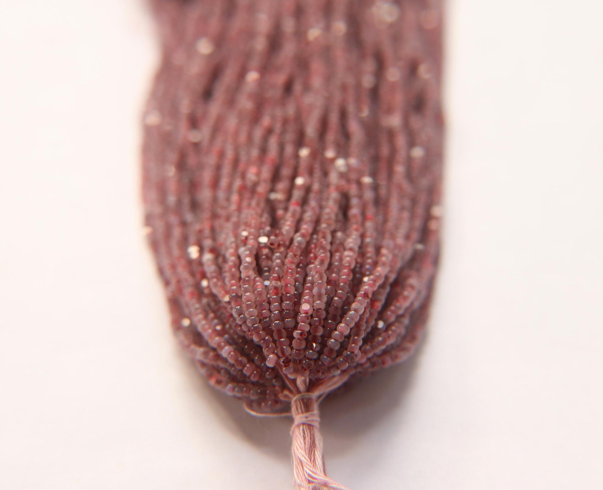11/0 Hanks Charlotte Cut Beads Plum Opal 1/5/25/50/100 Hanks PREMIUM SEED BEADS, Native Supplies
