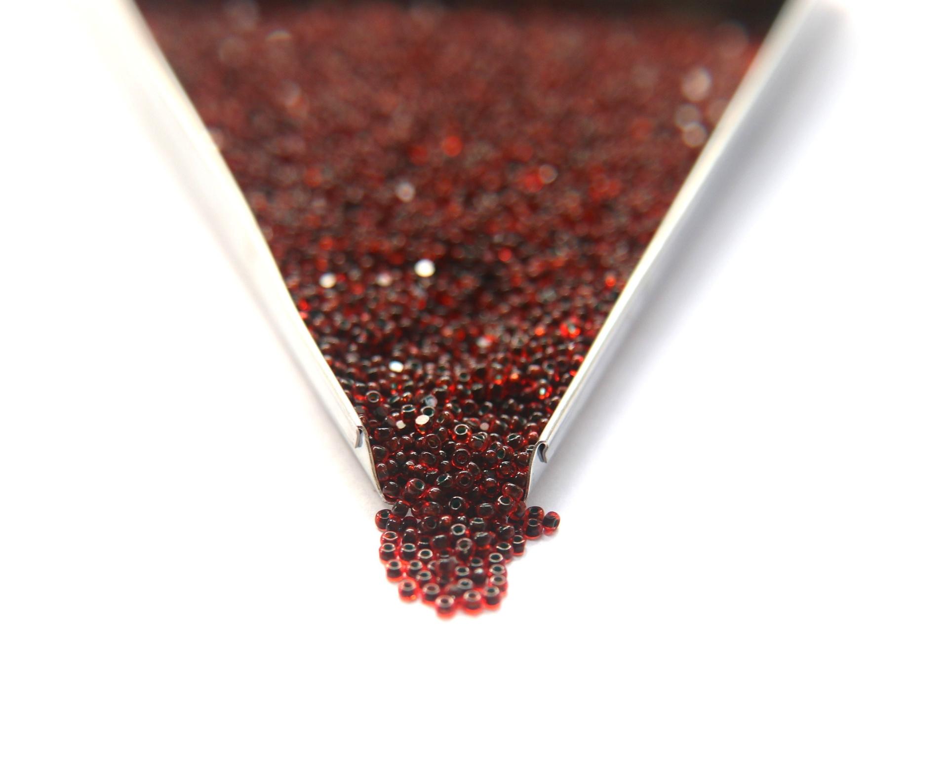 11/0 True cuts Charlotte Beads Red Green Lined 10/20/50/250/500 Grams PREMIUM SEED BEADS, Native Supply