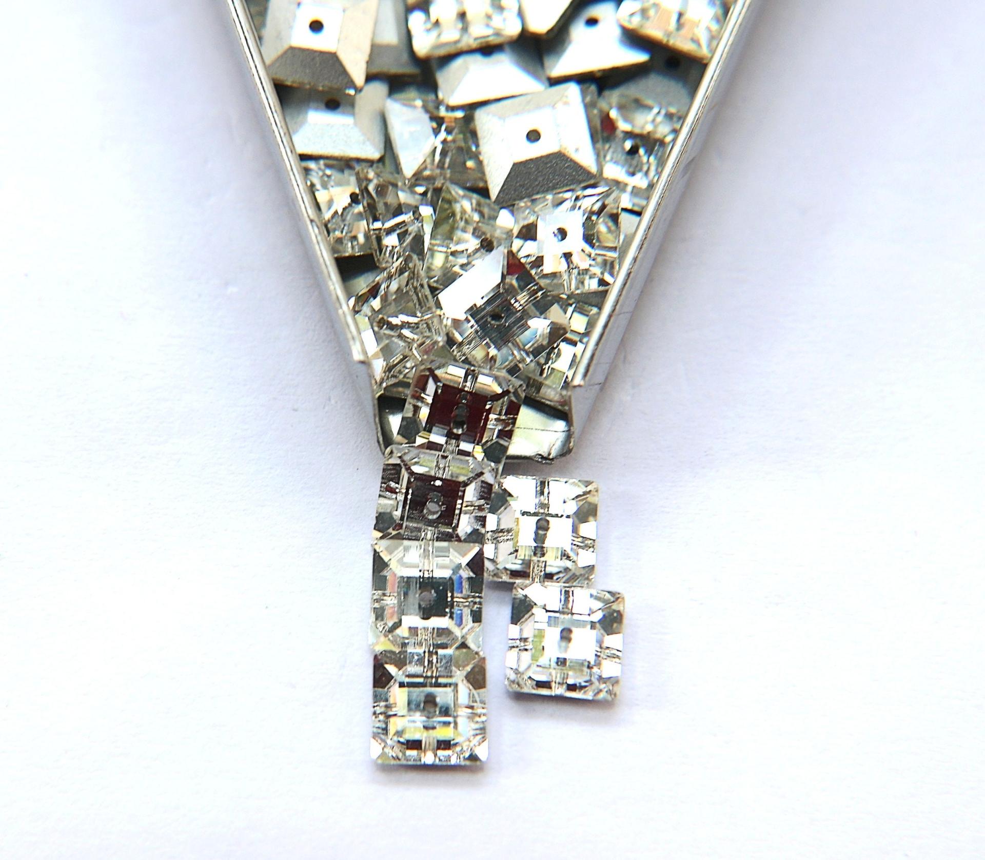 8mm Swarovski 3400 Square Lochrosen (3400) - 8 Colors 6/24/72/144 Pieces PREMIUM Vintage Materials