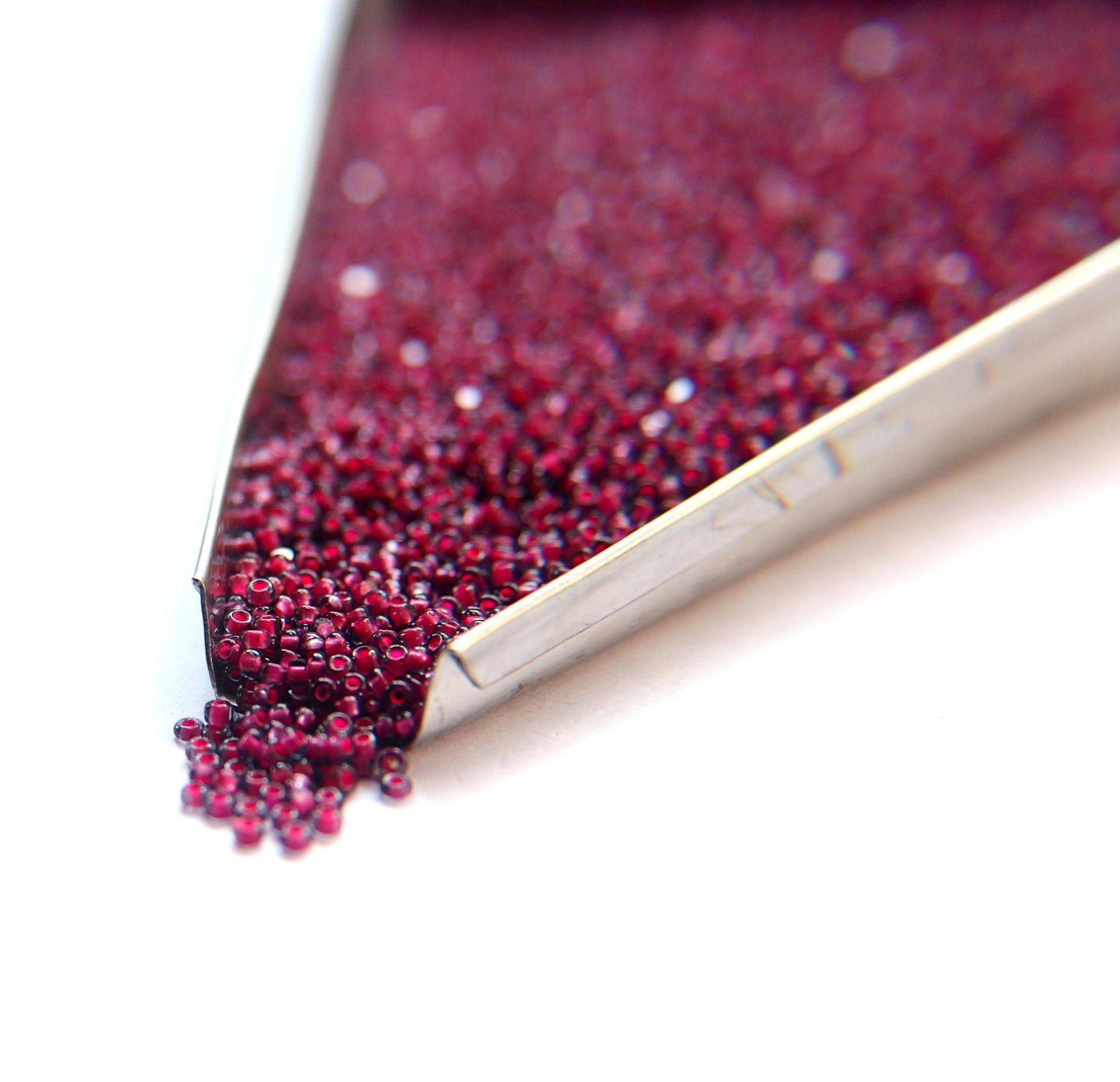 11/0 True cuts Charlotte Beads Black Diamond Neon Pink Lined 10/20/50/250/500 Grams PREMIUM SEED BEADS, Native Supply