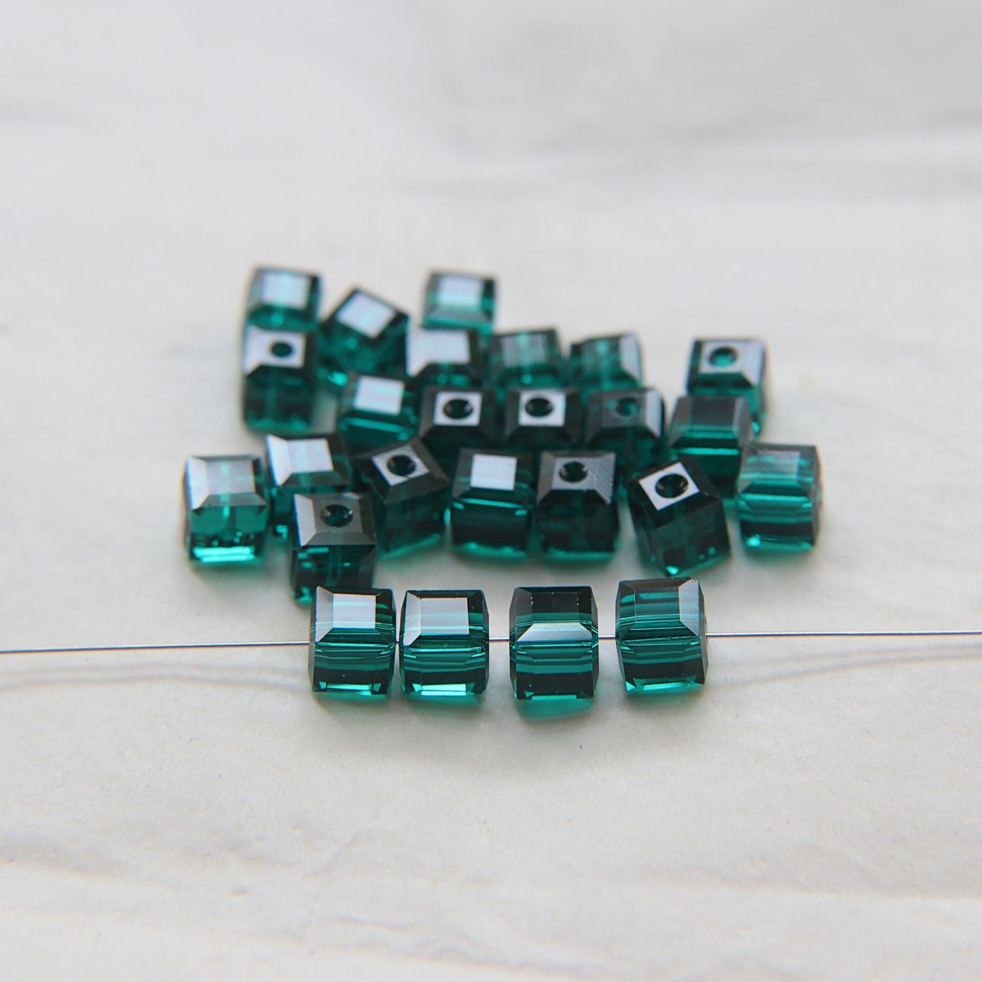 Swarovski 5601 Cube Bead 6mm wedding decorations jewelry supplies vintage craft supply