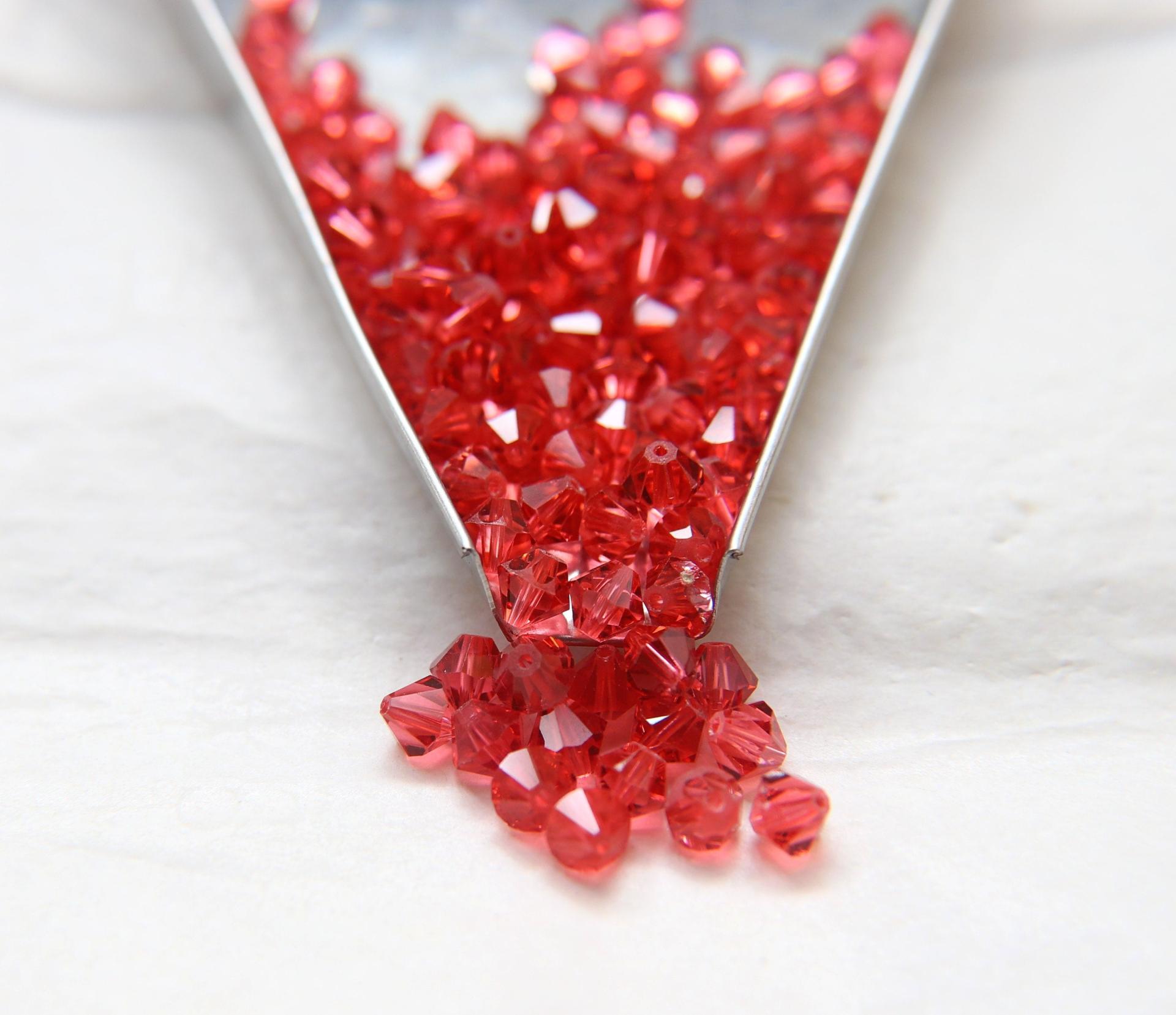 6MM Padparadscha (542) Swarovski Bicone Beads 12/36/72/144/288 Pieces embroidery materials, jewelry making, rare beads, wedding decorations
