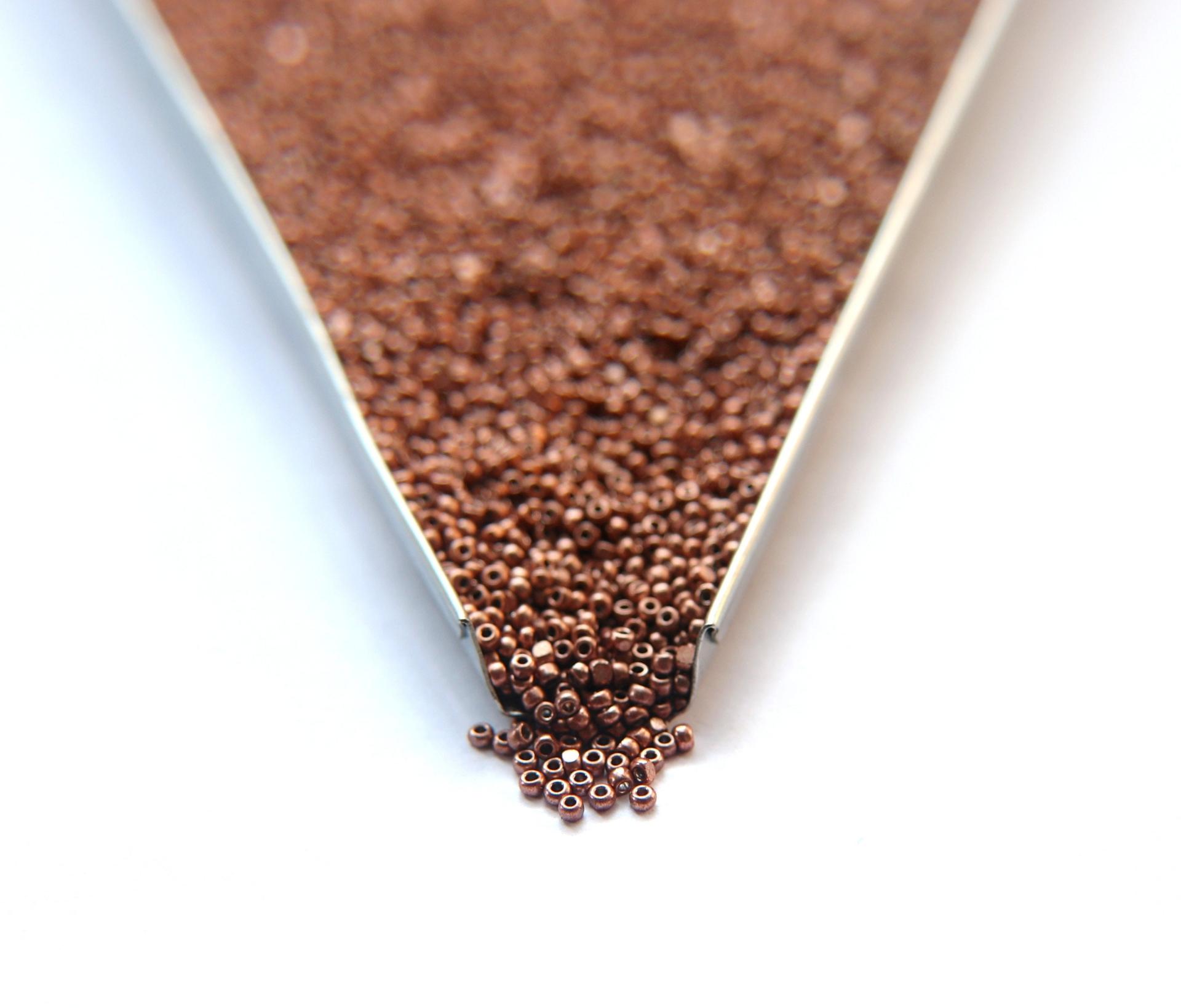 11/0 Charlotte Cut Beads Metallic Old Rose 10/20/50/250/500 Grams 2.0mm Premium Seed Beads, Native supply