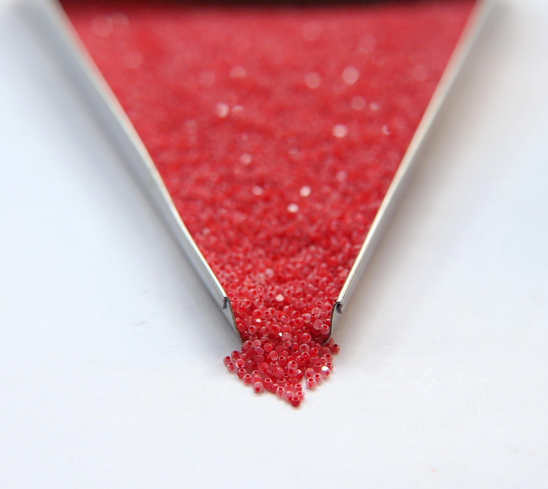 13/0 Charlotte Cut Beads Light Red Opal 5/10/20/50/250/500 Grams PREMIUM SEED BEADS, Native Supply