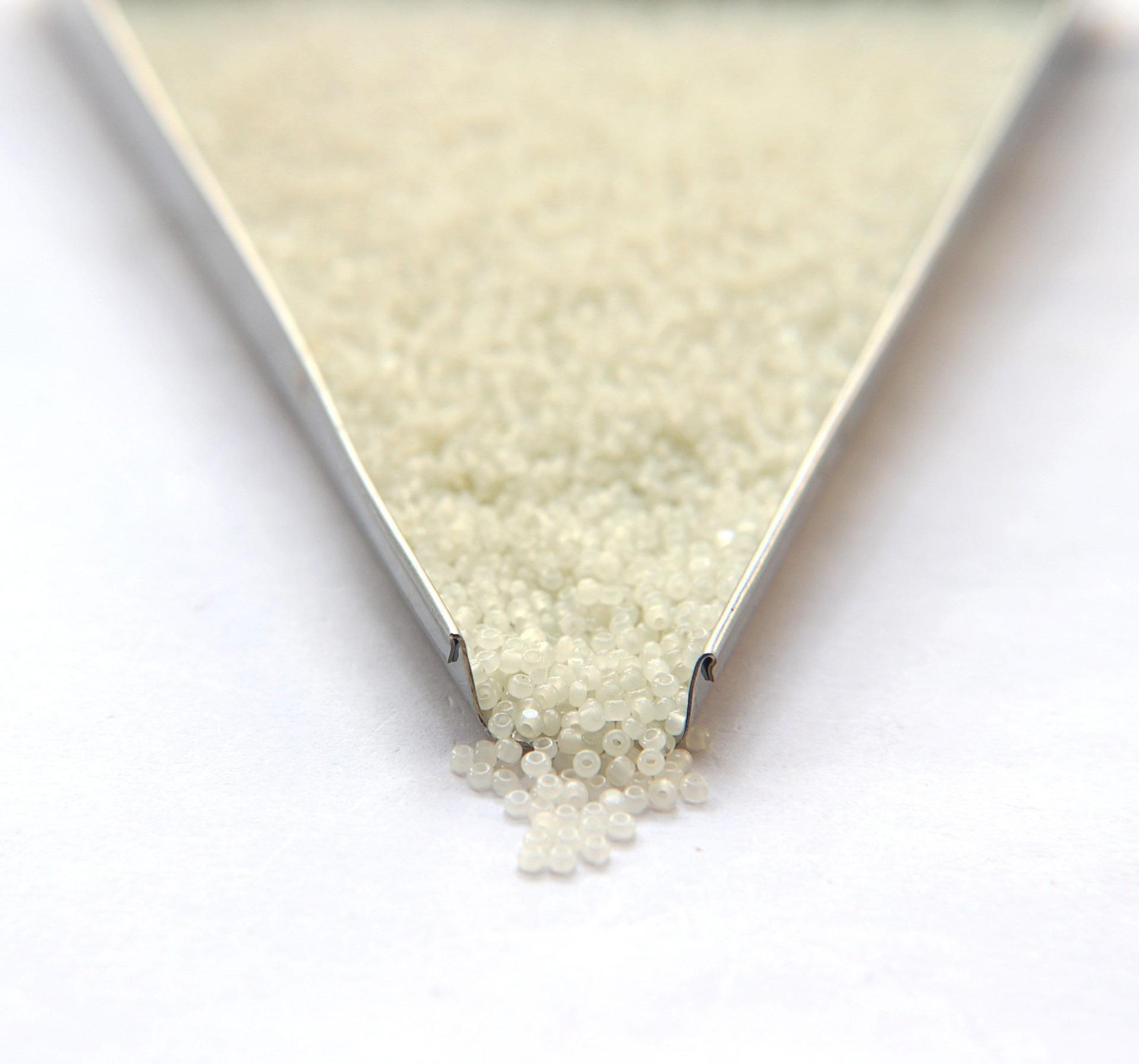 13/0 Charlotte Cut Beads Off White Opal 5/10/20/50/250/500 Grams PREMIUM SEED BEADS, Native Supply