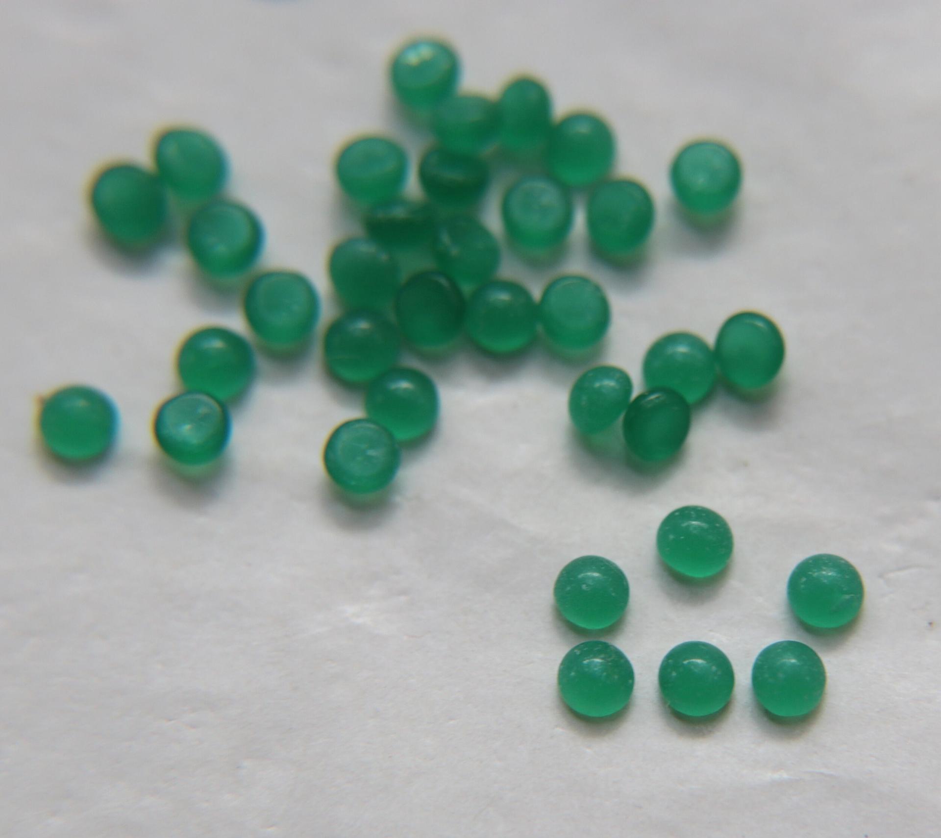 4mm Czech Vintage Flat Back round Cabochon Cabs in Jade Green 36/72/288/720 Pieces