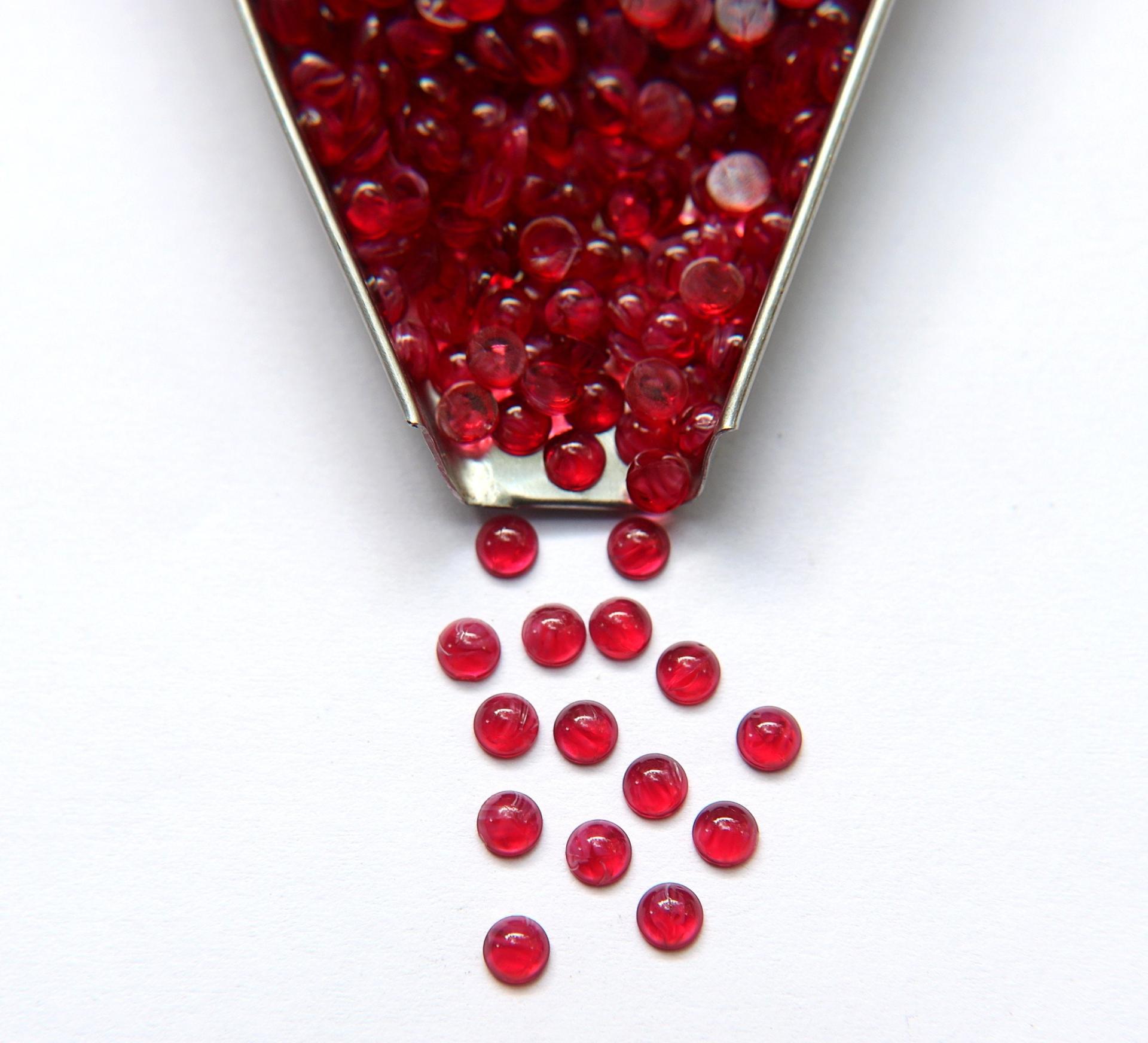 4mm Swarovski Vintage Flat Back round Cabochon Cabs in Givré Vintage unfoiled Made in Austria 36/72/288/720 Pieces