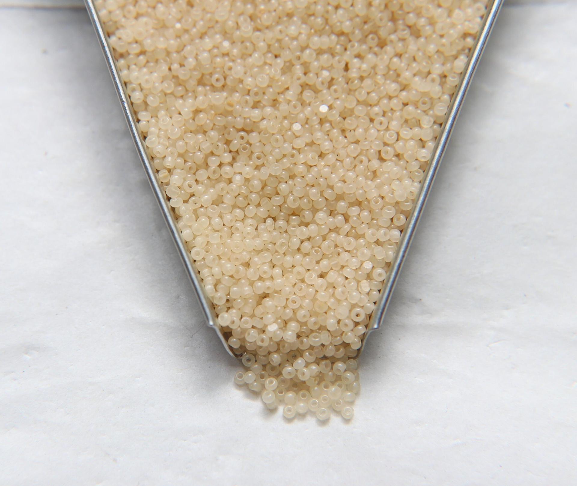 11/0 Charlotte True Cut Beads Cream Opal 10/20/50/250/500 Grams Premium Seed beads, native supply