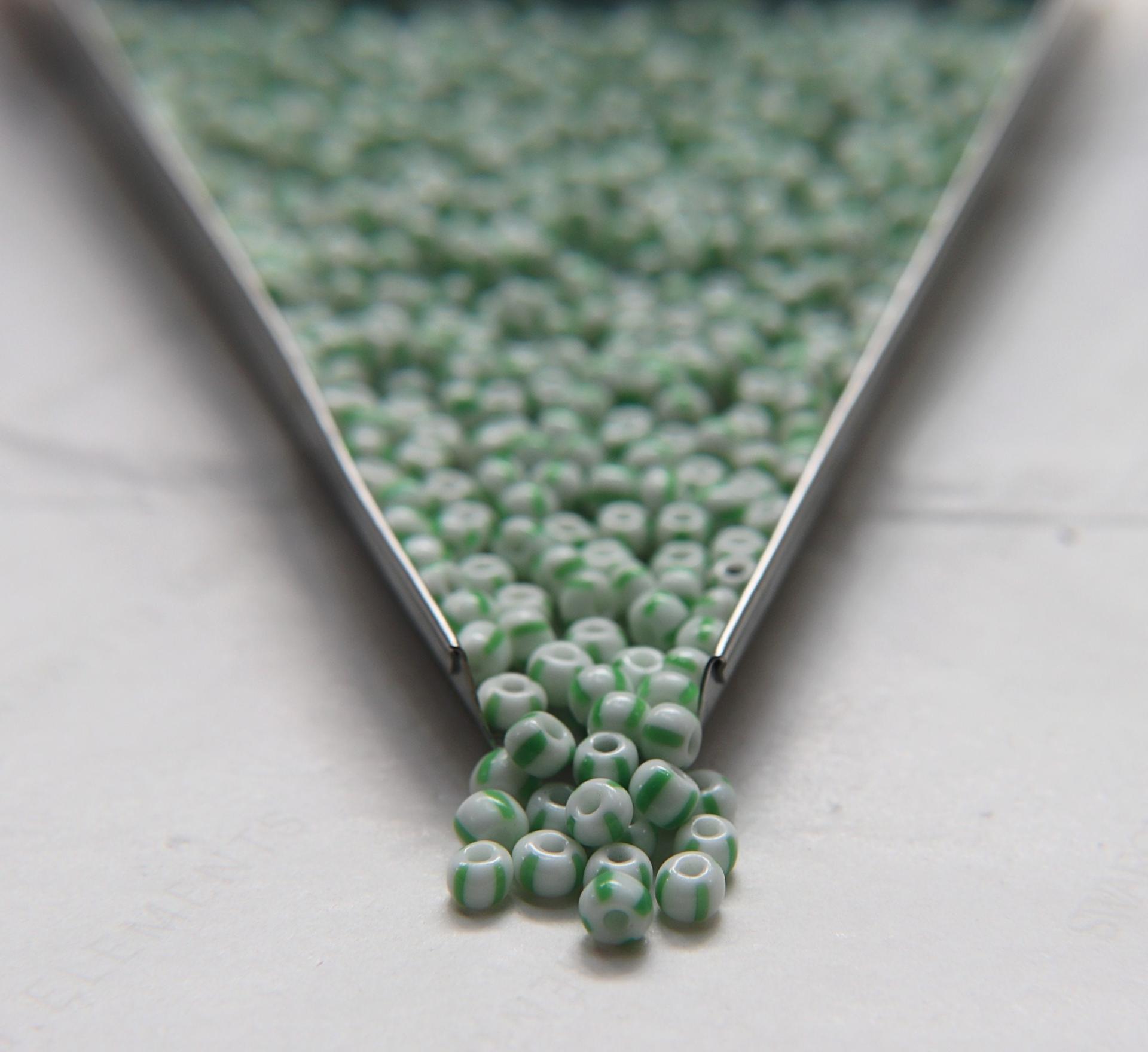 5/0 Rare Thick Stripes Rare French Seed Beads 10/50/100/250 Grams Jewelry making beads, vintage beads, premium, supply, wedding