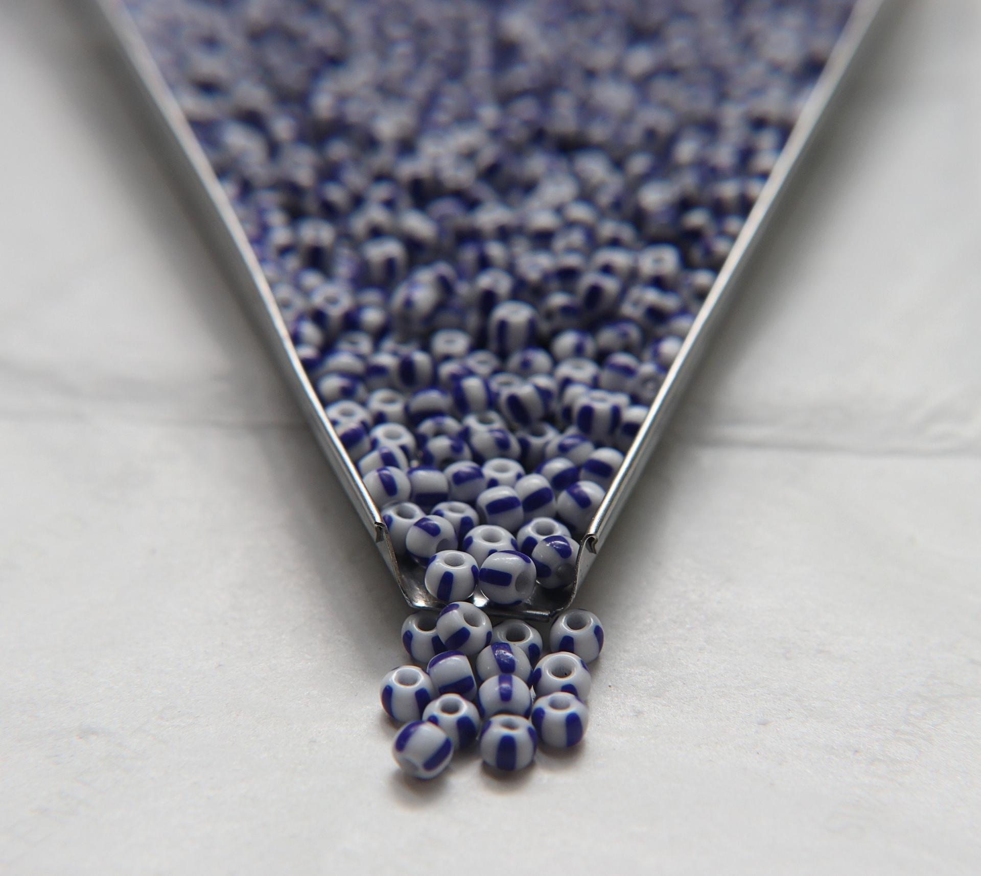 5/0 Rare Thick Stripes Rare French Seed Beads 10/50/100/250 Grams Jewelry making beads, vintage beads, premium, supply, wedding