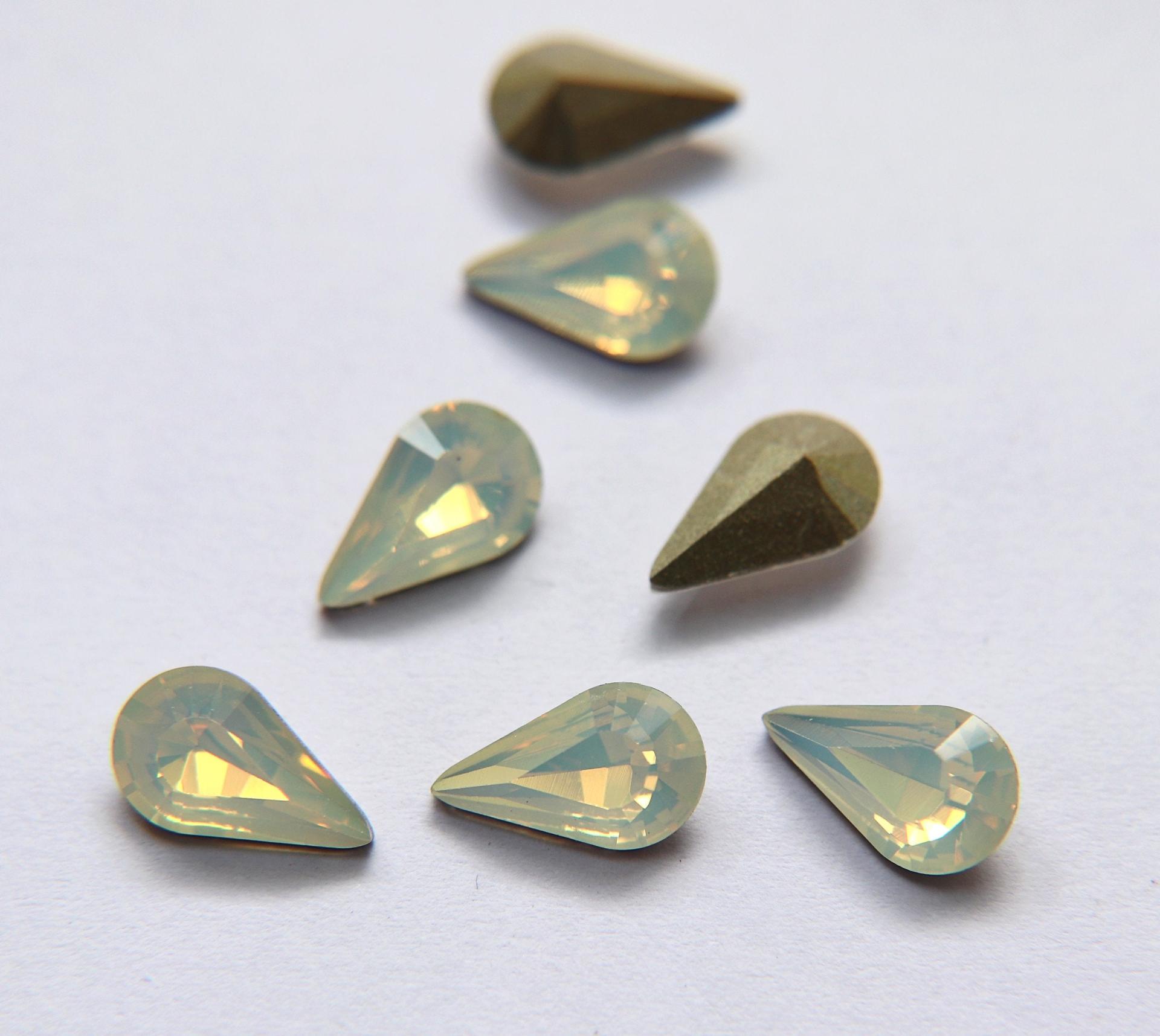13x7.8mm Swarovski 4300 fancy Pear in (9 Colors) 2/6/24/72 Pieces Jewery making stones gemstones, fancy opal stones