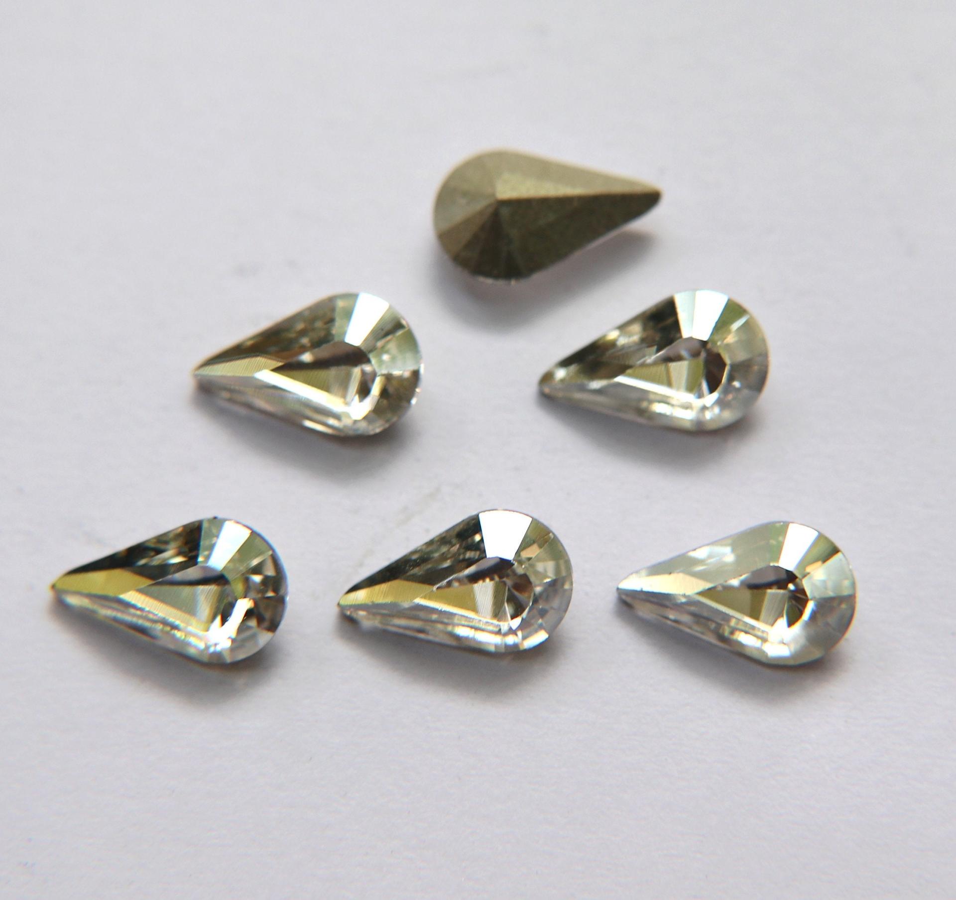 13x7.8mm Swarovski 4300 fancy Pear in (9 Colors) 2/6/24/72 Pieces Jewery making stones gemstones, fancy opal stones