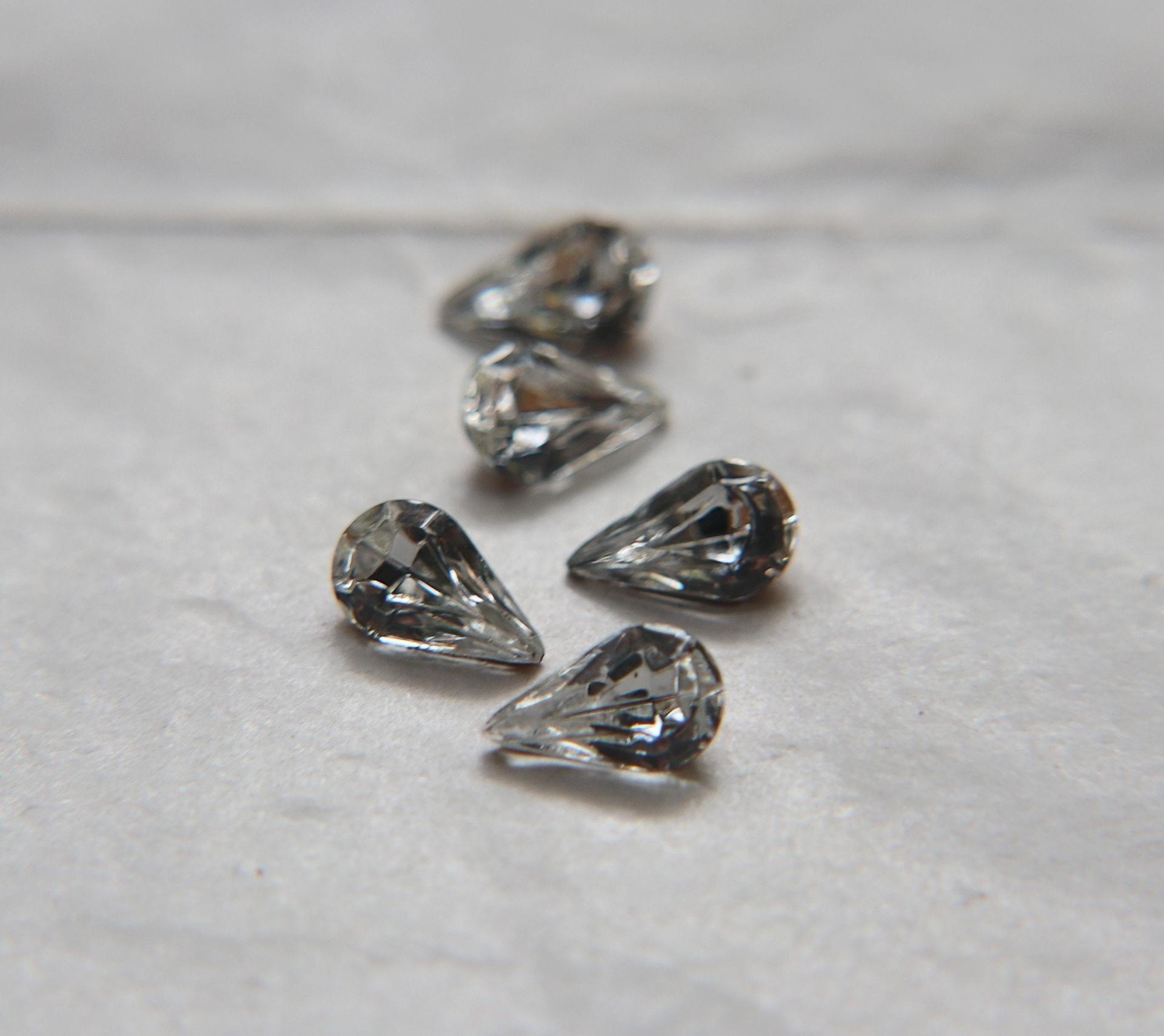 10X6 mm Vintage Swarovski fancy Pear in Crystal 36/72/144 Pieces Jewery making stones gemstones, fancy opal stones