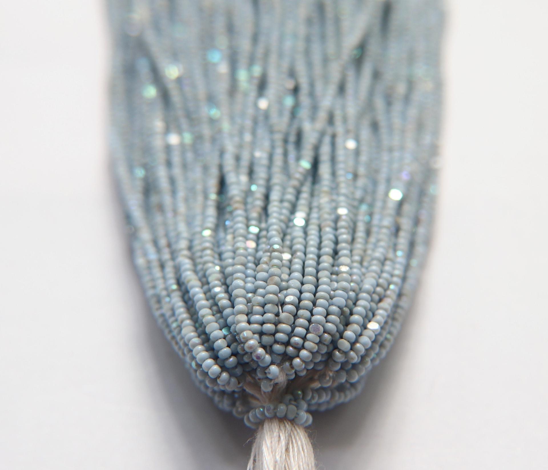 13/0 Hanks Charlotte Cut Beads Patina Pale Blue Opaque Aurore Boreale 1/5/25/50/100 Hanks 1.6mm glass beads, jewelry supply, findings