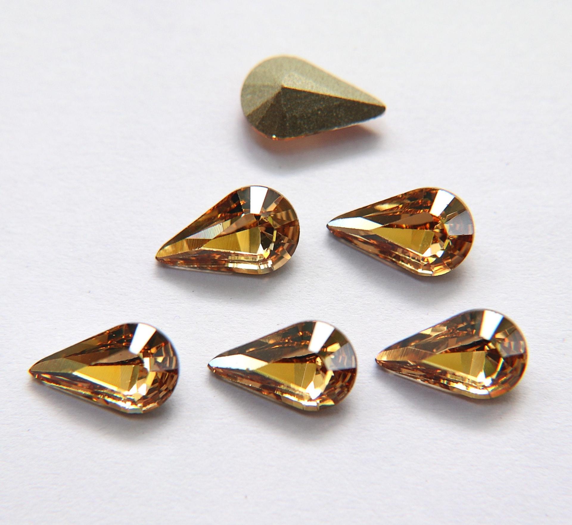 13x7.8mm Swarovski 4300 fancy Pear in (9 Colors) 2/6/24/72 Pieces Jewery making stones gemstones, fancy opal stones