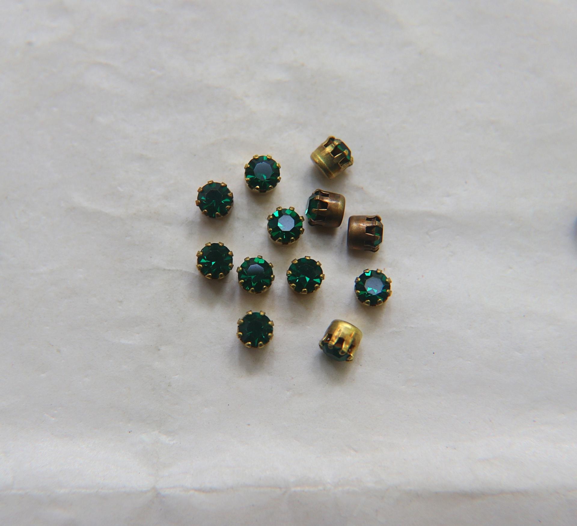 Swarovski 14 SS Vintage Crown Prong Settings in (5 Colours) 36/72/144/432 Pieces jewelry supplies, strass embellishments, vintage rare