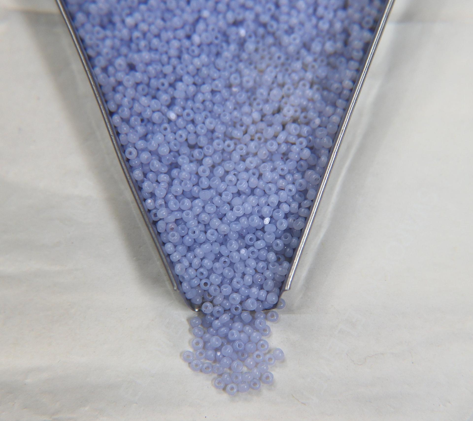 13/0 Charlotte Cut Beads Light Pale Blue Opal 5/10/20/50/250/500 Grams PREMIUM SEED BEADS, Native Supply