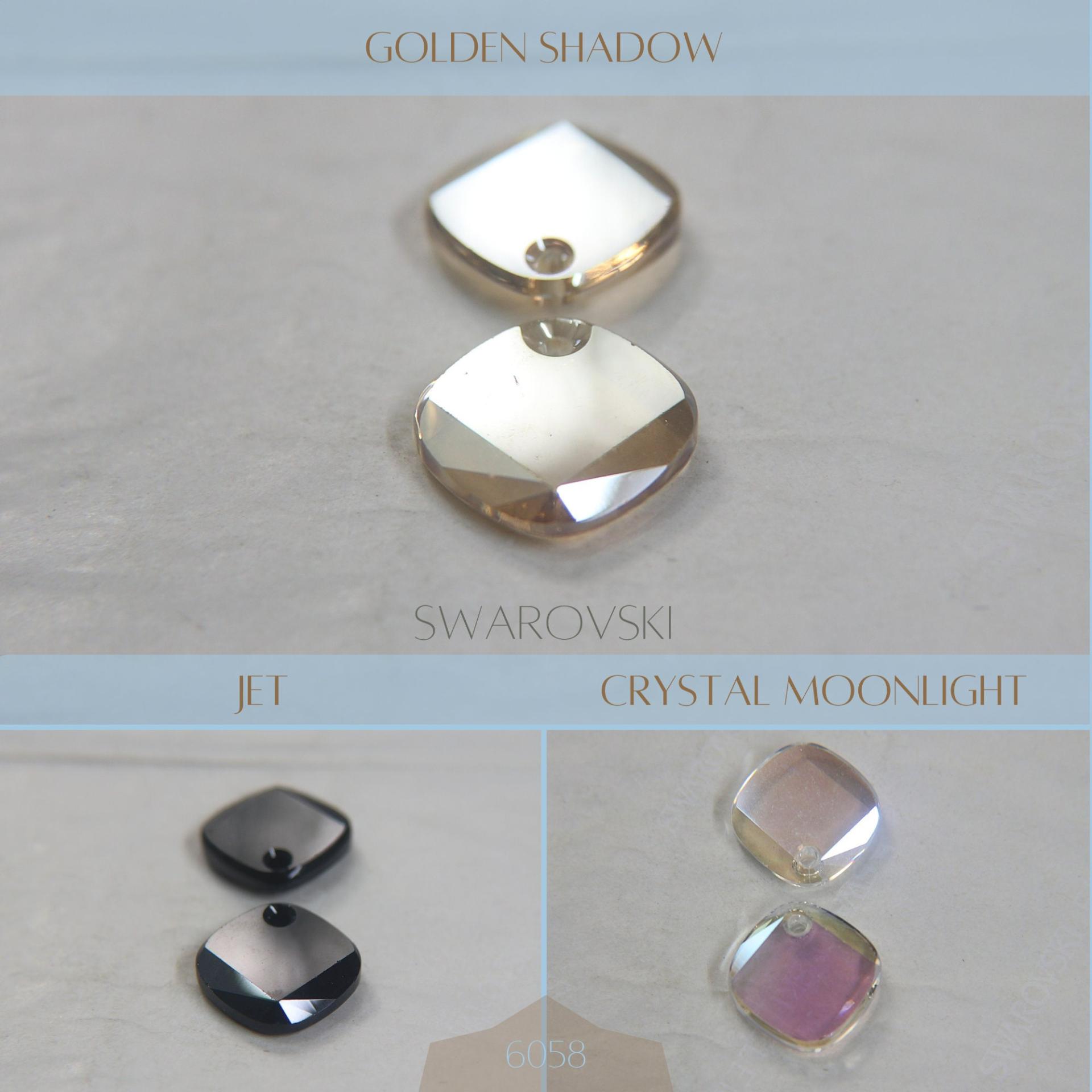 18mm Swarovski Crystal 6058 Metro Pendants Fancy Crystal drops 1/2/6 Pieces vintage findings