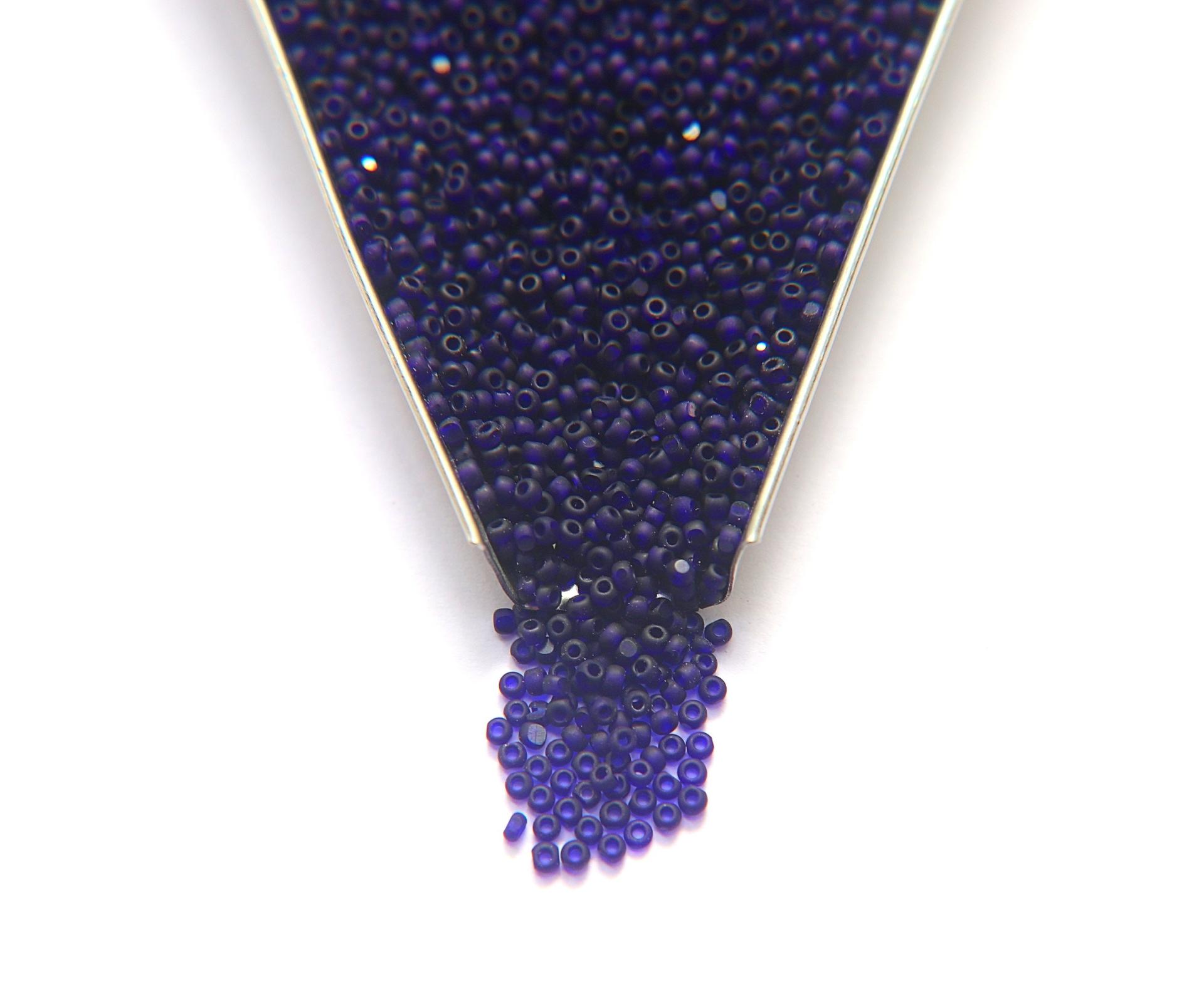 11/0 Charlotte true Cuts Beads MATT Royal Blue Transparent 10/20/50/250/500 Native Beads Supply, Premium Seed Beads
