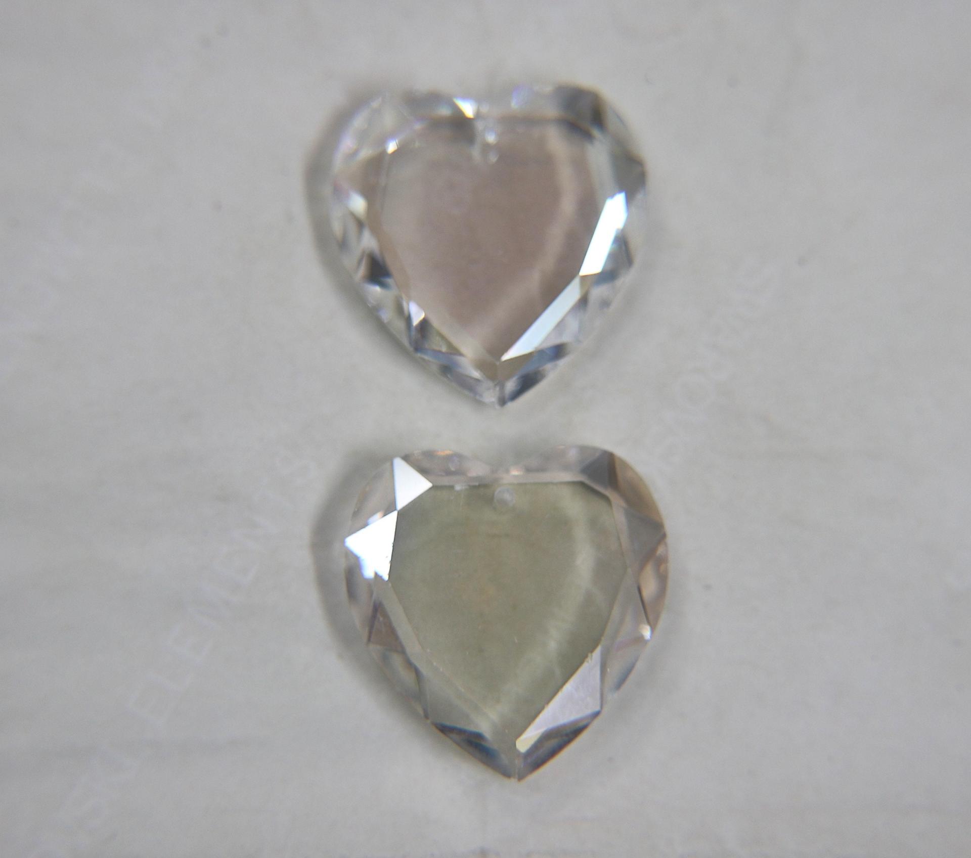 28 MM Swarovski Crystal Heart Pendant Beads 6225 Crystal drops in (4 Colours) vintage findings, jewelry making