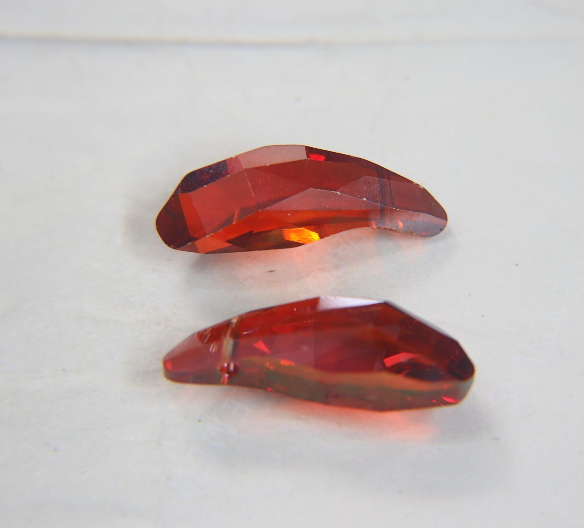 Swarovski 6904 Crystal Lily Pendant Beads 36.0x13.0 Fancy Crystal drops 1 Piece vintage findings, jewelry making
