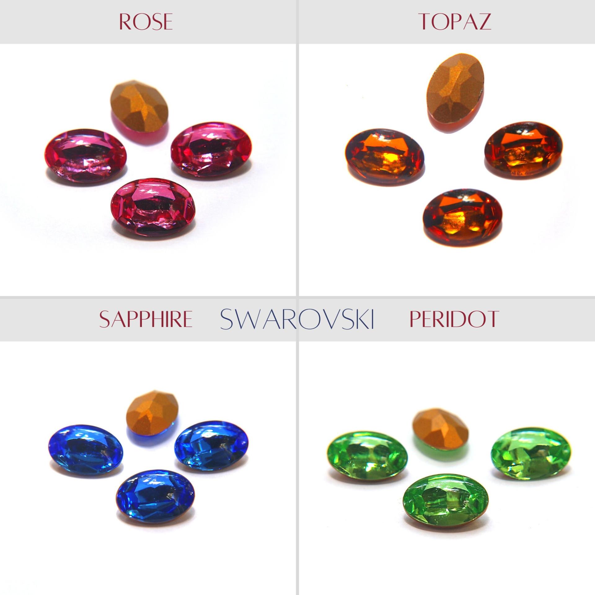 Vintage Swarovski 16x11 mm Oval Shape Fancy stones Premier Crystal Rhinestones 2/6/12/24 Pieces gemstones