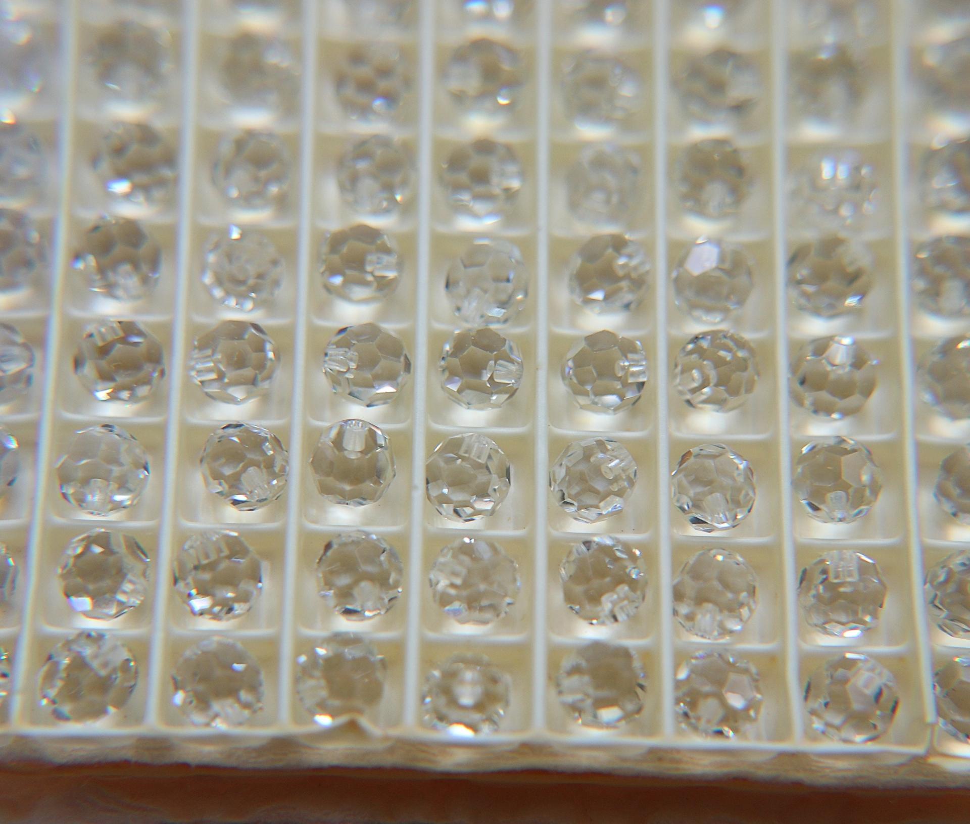 Swarovski round 1/2 drilled crystal beads, 6mm Crystal #5080 Sand Opal Faceted Round Beads 6/12/36/172/44/288/720 Pieces