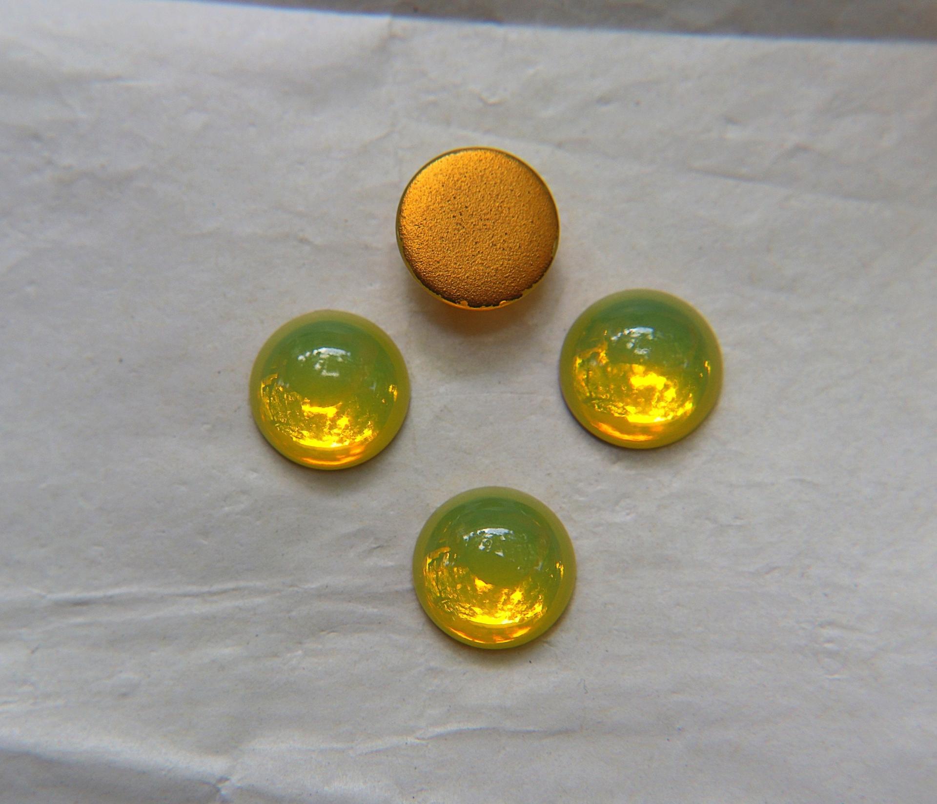 Swarovski 13 mm Rare Vintage Yellow Opal Flat Back Oval Cabochon Cabs 2/6/36/72/144 Pieces