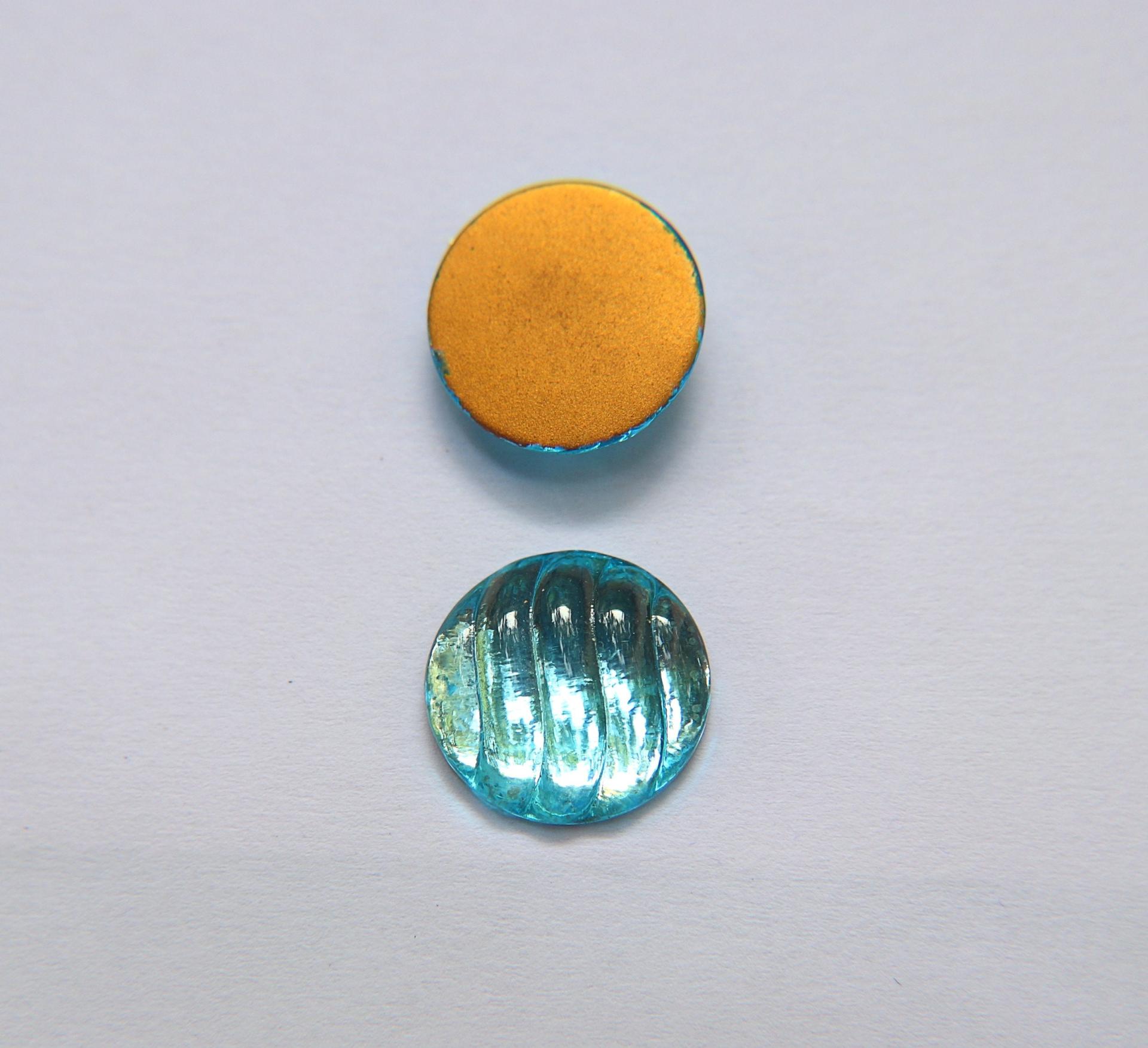 Swarovski 18 mm Vintage Rose Foiled Flat Back (7 Colours) Round Cabochon 2/6 Pieces