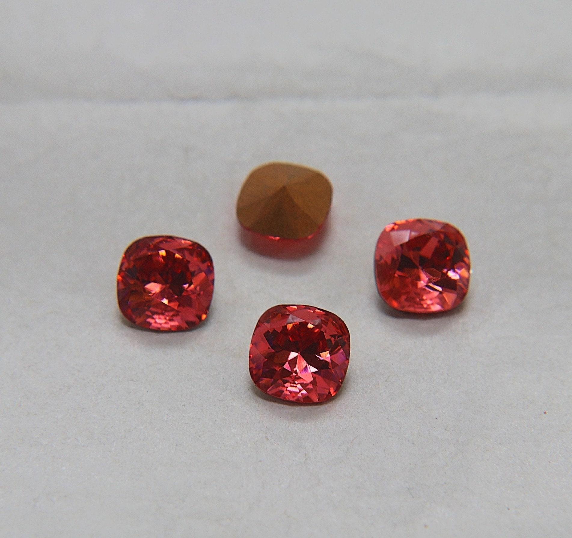 Vintage Swarovski 10 mm (15 Colours) Rounded Square 4470 Premier Crystal Rhinestones 2/6/12/36/72 Pieces gemstones