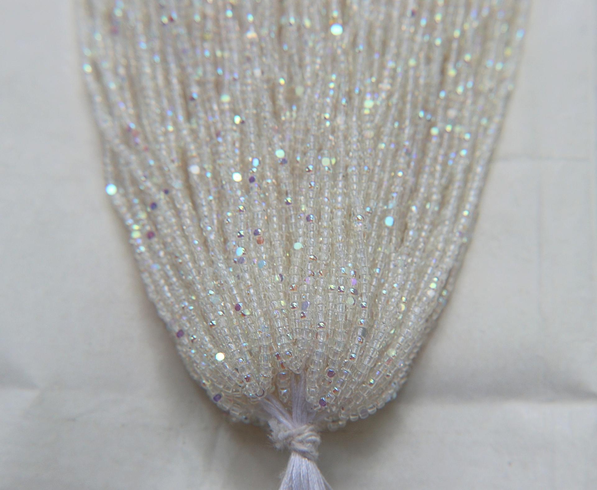 11/0 Hanks Charlotte Cut Beads Patina Transparent Crystal Aurore Boreale 1/5/25/50/100 Hanks PREMIUM SEED BEADS, Native Supplie