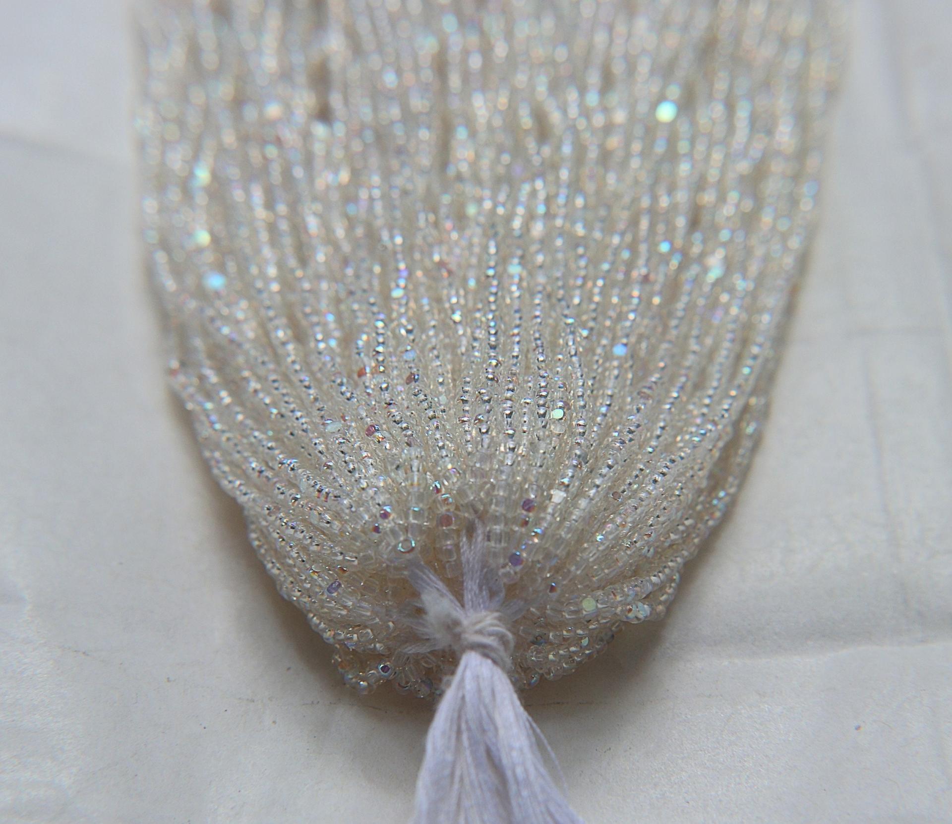 11/0 Hanks Charlotte Cut Beads Patina Transparent Crystal Aurore Boreale 1/5/25/50/100 Hanks PREMIUM SEED BEADS, Native Supplie