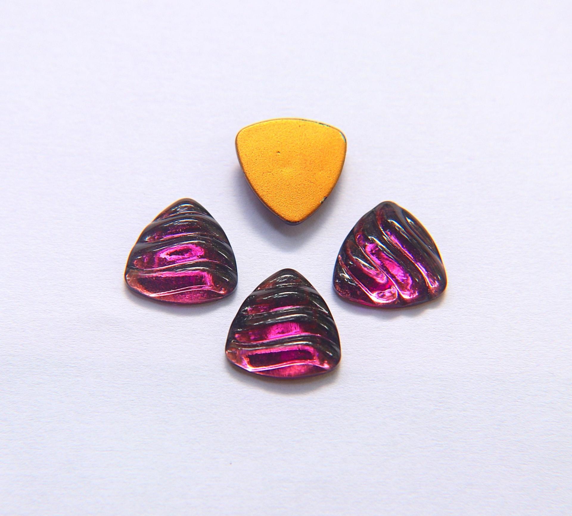 Swarovski 14 mm Vintage Flat Back Triangle Cabochon Cabs(5 Colours) 2/6/12/36 pieces home decorations / jewelry making