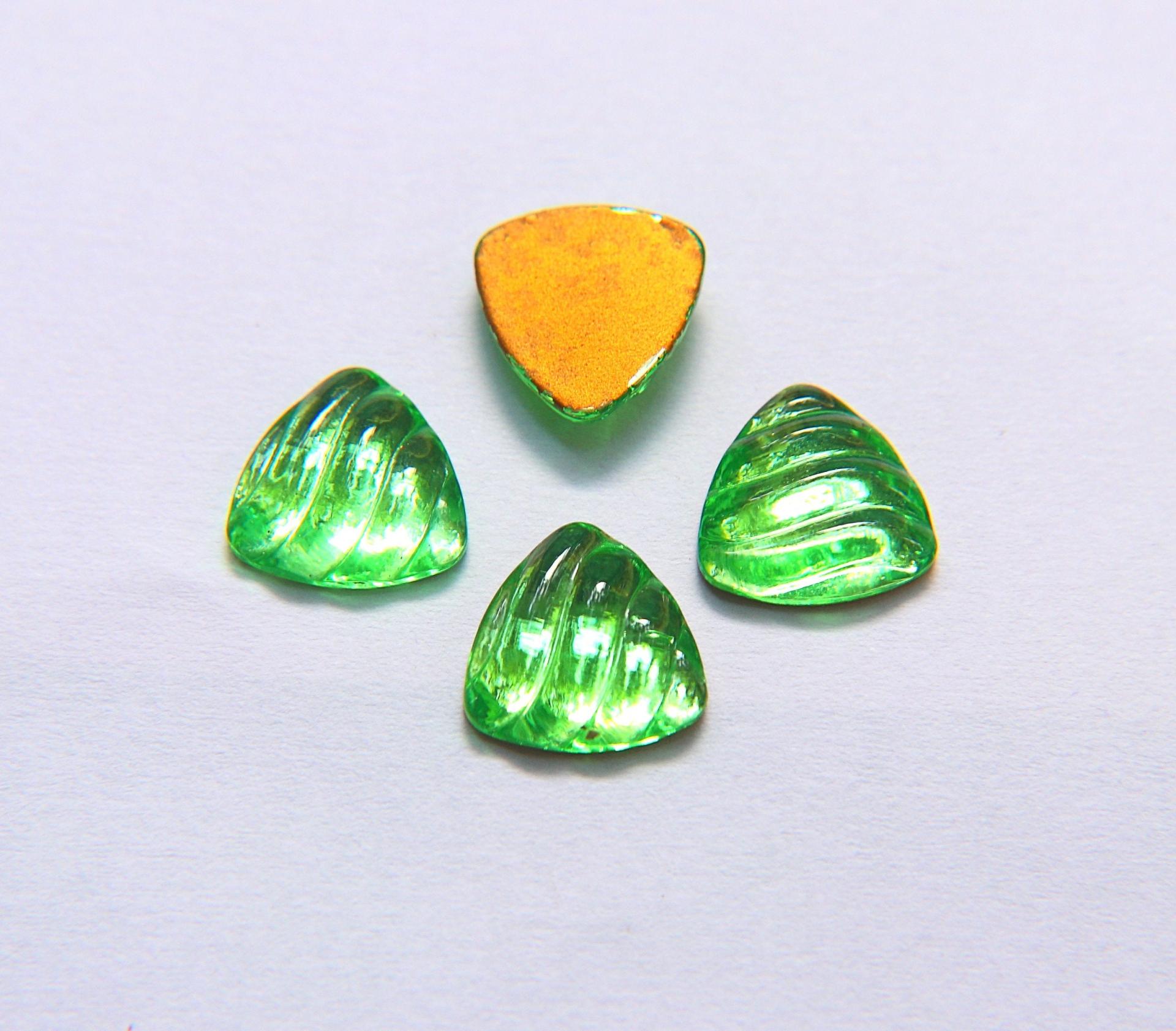 Swarovski 14 mm Vintage Flat Back Triangle Cabochon Cabs(5 Colours) 2/6/12/36 pieces home decorations / jewelry making