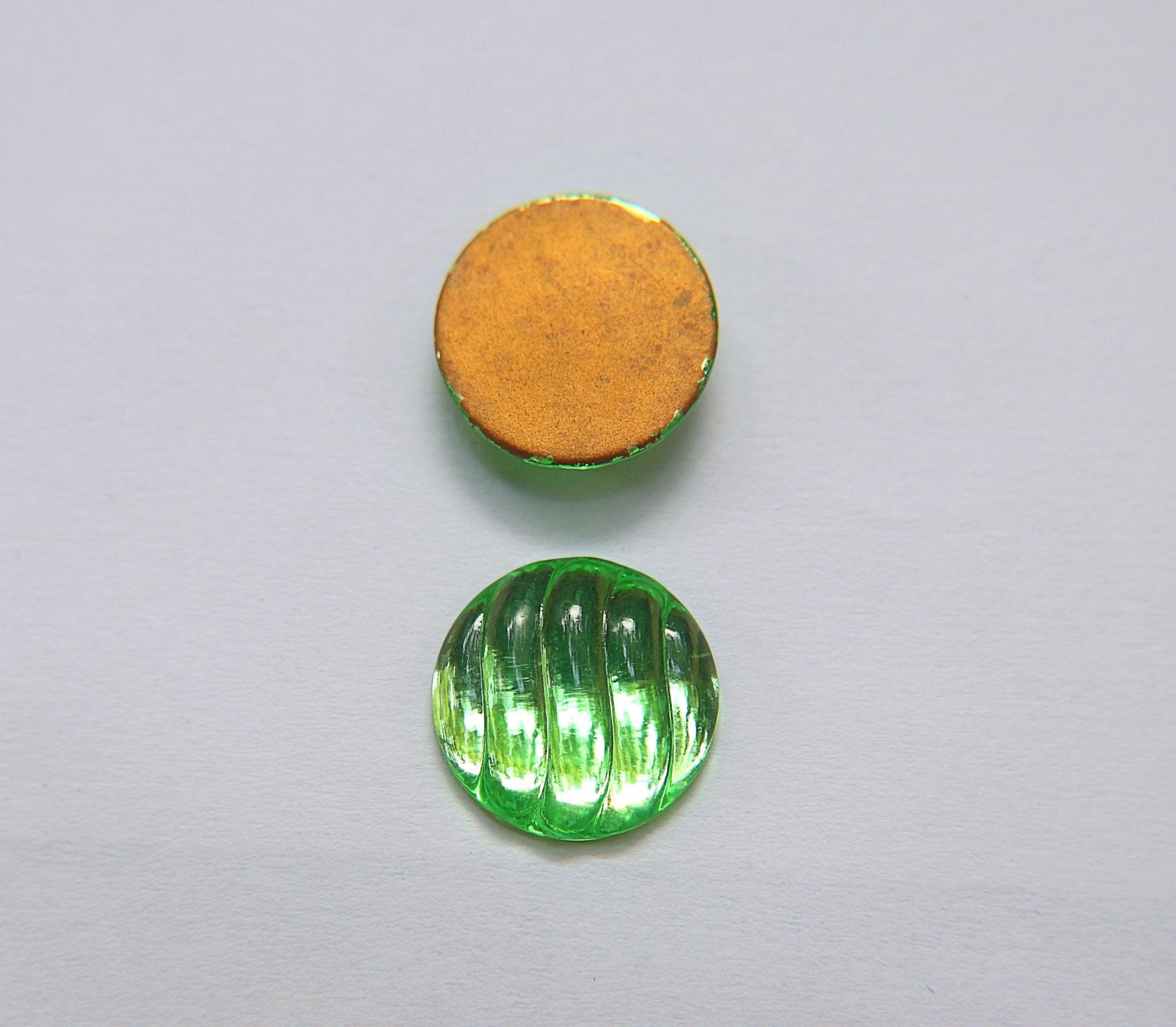 Swarovski 18 mm Vintage Rose Foiled Flat Back (7 Colours) Round Cabochon 2/6 Pieces