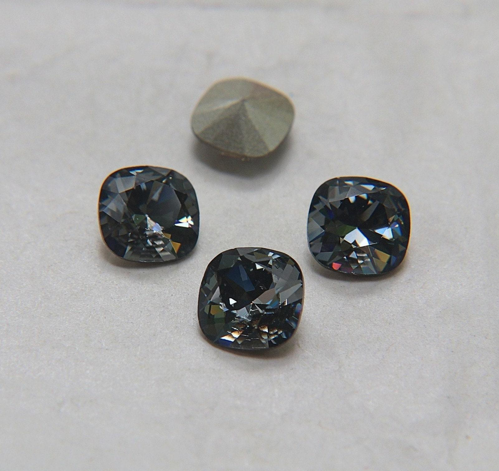 Vintage Swarovski 10 mm (15 Colours) Rounded Square 4470 Premier Crystal Rhinestones 2/6/12/36/72 Pieces gemstones
