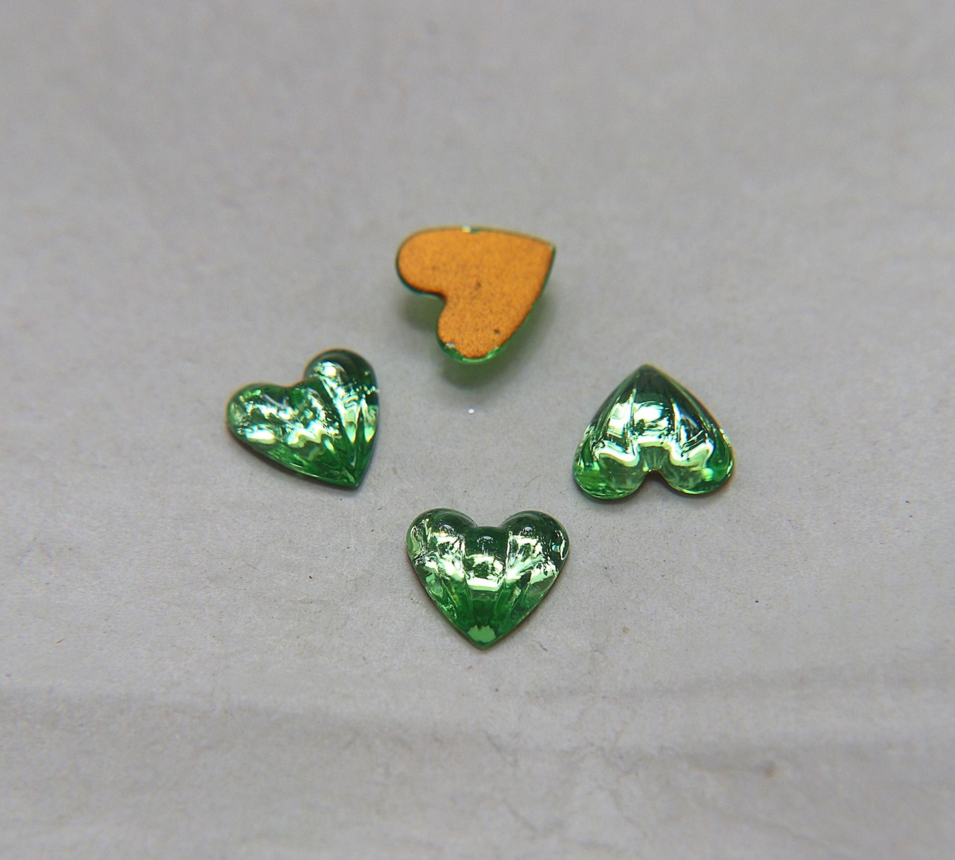 Swarovski 10 mm Article # 2893/4 Vintage Flat Back Heart Cabochon Cabs (4 colors) 2/6/12/36 pieces home decorations / jewelry making