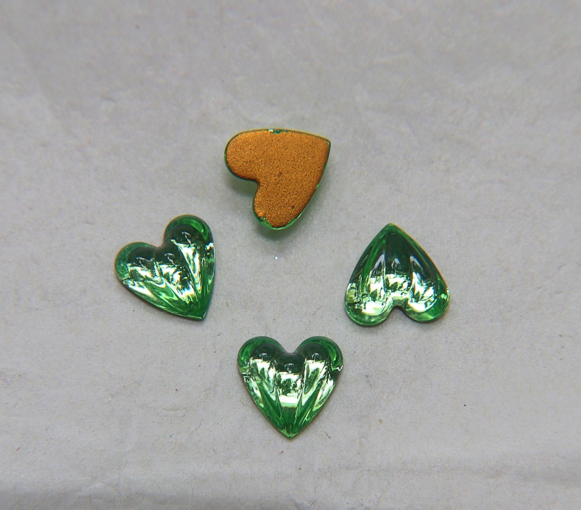 Swarovski 10 mm Article # 2893/4 Vintage Flat Back Heart Cabochon Cabs (4 colors) 2/6/12/36 pieces home decorations / jewelry making